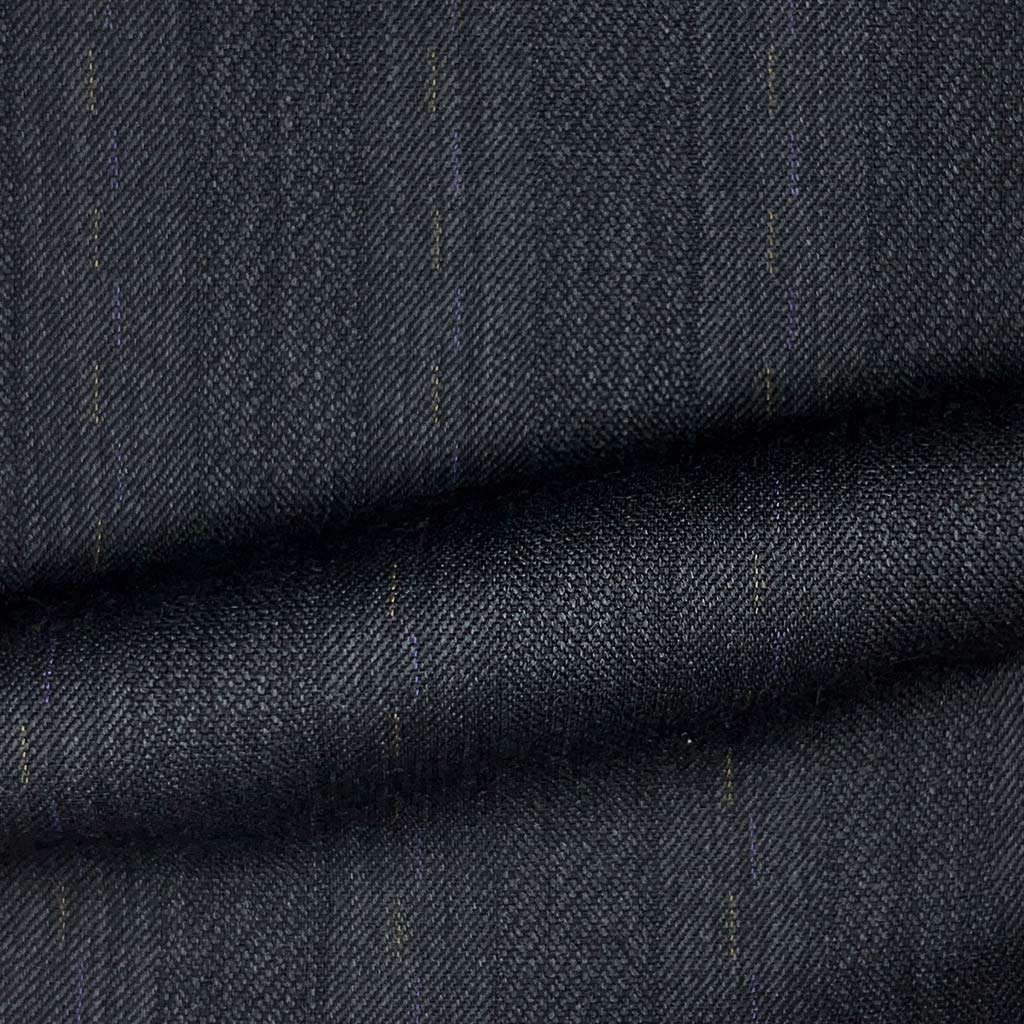 Westwood Hart Online Custom Hand Tailor Suits Sportcoats Trousers Waistcoats Overcoats Dark Grey Self Textured With Dotted Stripes