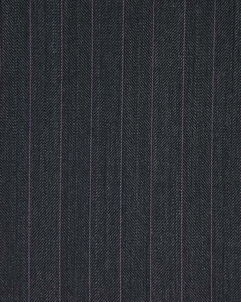 Westwood Hart Online Custom Hand Tailor Suits Sportcoats Trousers Waistcoats Overcoats Charcoal Grey Herringbone With Magenta Pinstripes