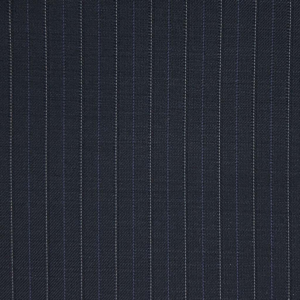 Westwood Hart Online Custom Hand Tailor Suits Sportcoats Trousers Waistcoats Overcoats Midnight Blue With Silver And Lilac Pinstripes