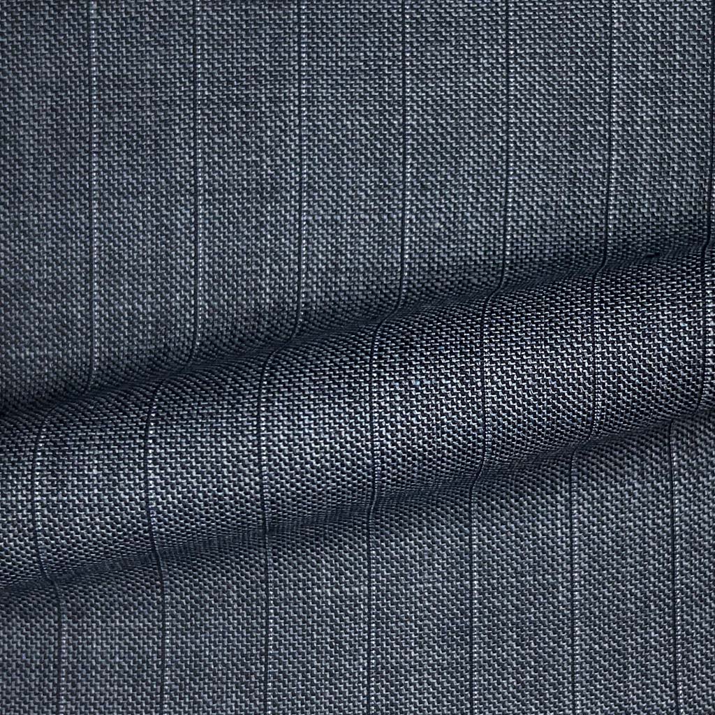 Westwood Hart Online Custom Hand Tailor Suits Sportcoats Trousers Waistcoats Overcoats Steel Grey Self Stripes