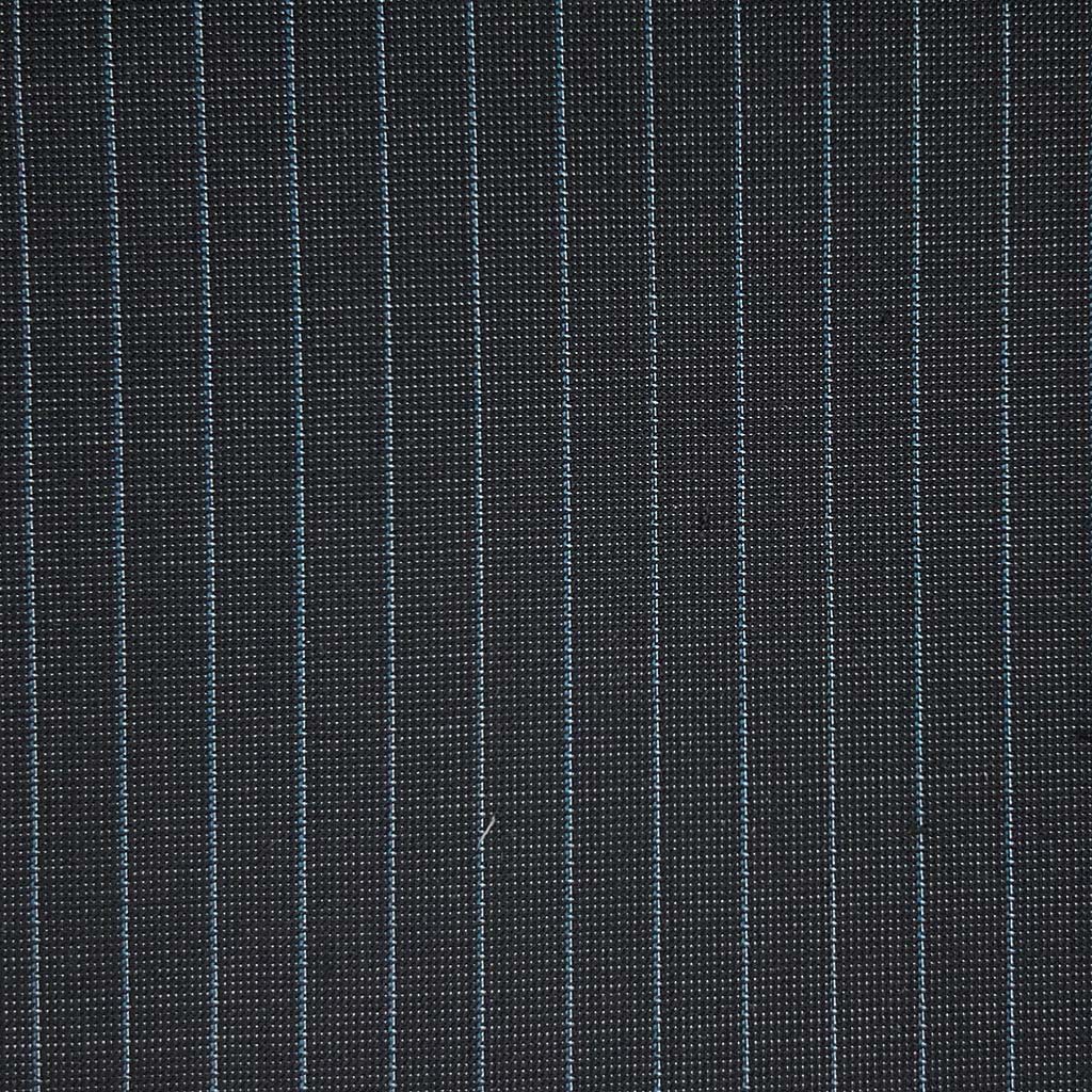 Westwood Hart Online Custom Hand Tailor Suits Sportcoats Trousers Waistcoats Overcoats Charcoal Black With Teal Pinstripes