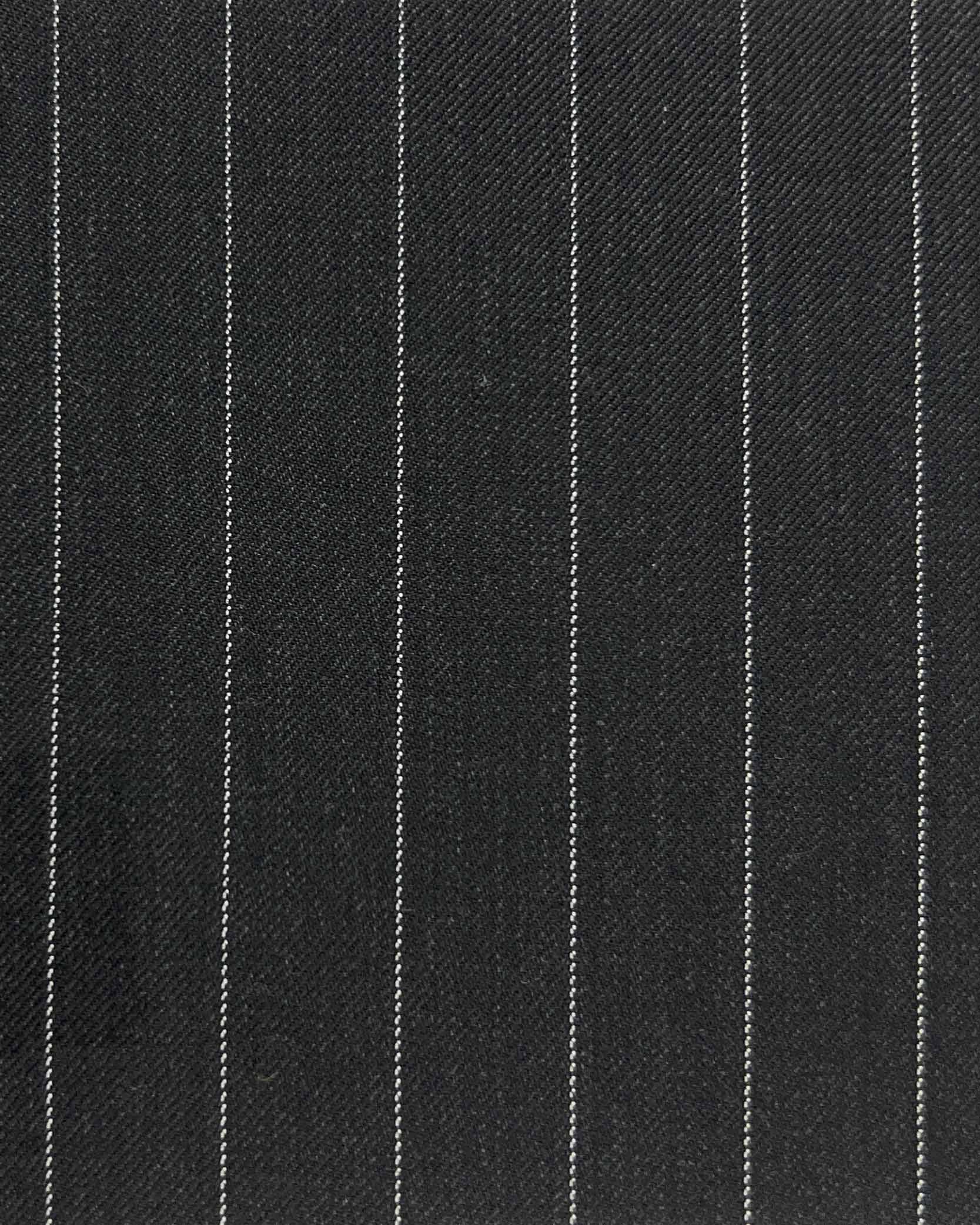 Westwood Hart Online Custom Hand Tailor Suits Sportcoats Trousers Waistcoats Overcoats Charcoal Grey With 5/8" Wide Stripes Design