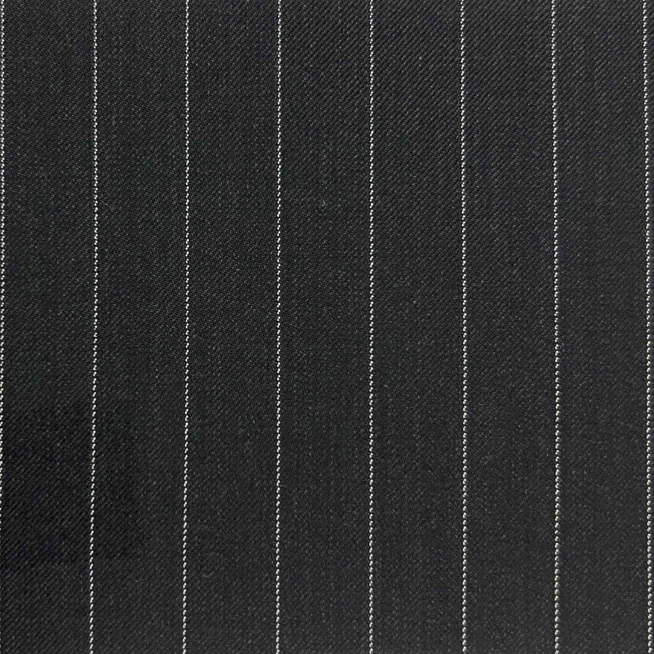 Westwood Hart Online Custom Hand Tailor Suits Sportcoats Trousers Waistcoats Overcoats Charcoal Grey With 5/8" Wide Stripes Design