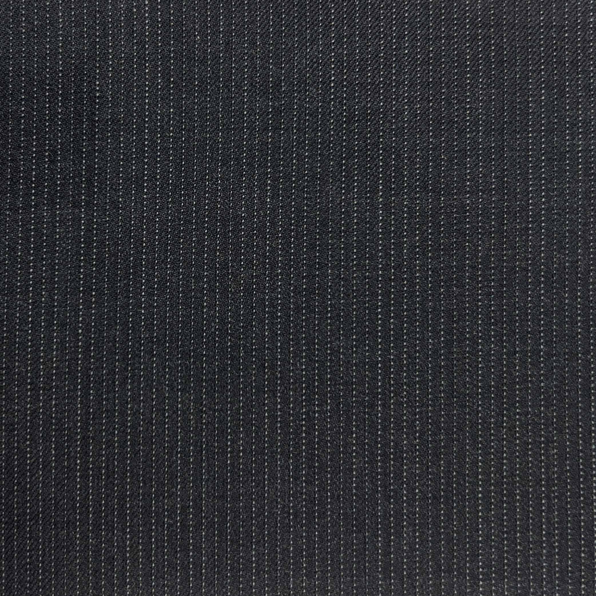 Westwood Hart Online Custom Hand Tailor Suits Sportcoats Trousers Waistcoats Overcoats Dark Grey Narrow Pinstripes Design