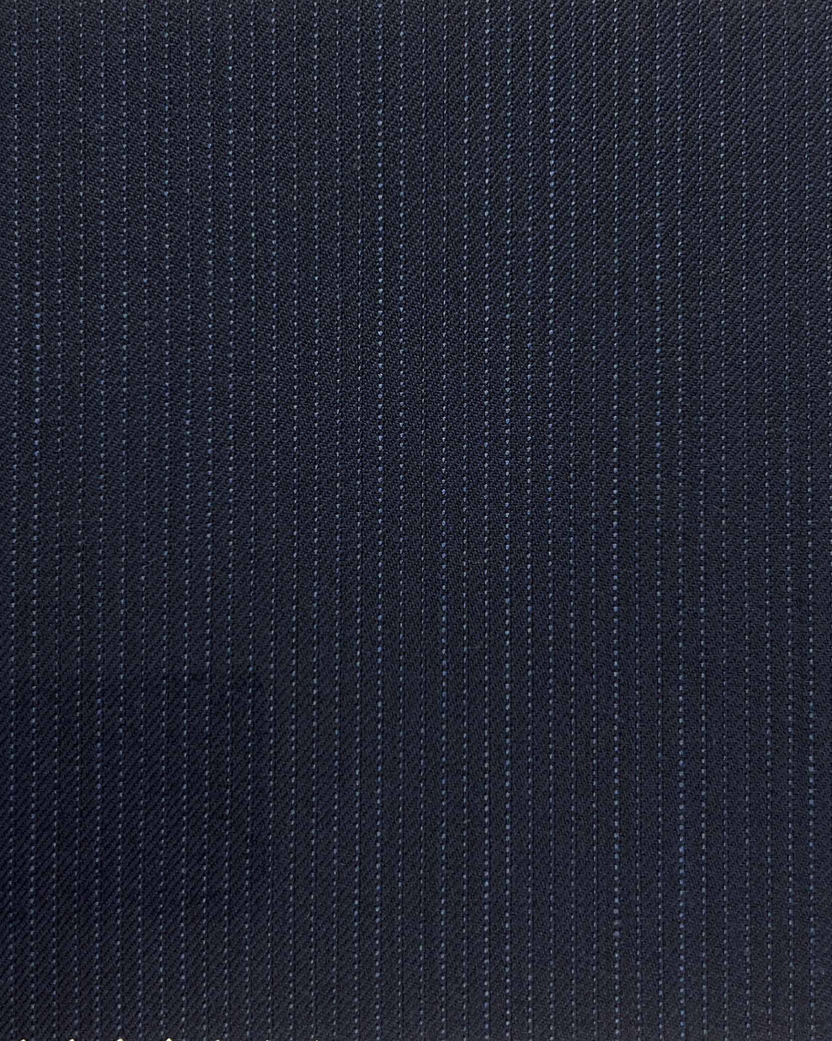 Westwood Hart Online Custom Hand Tailor Suits Sportcoats Trousers Waistcoats Overcoats Navy Narrow Pinstripes Design