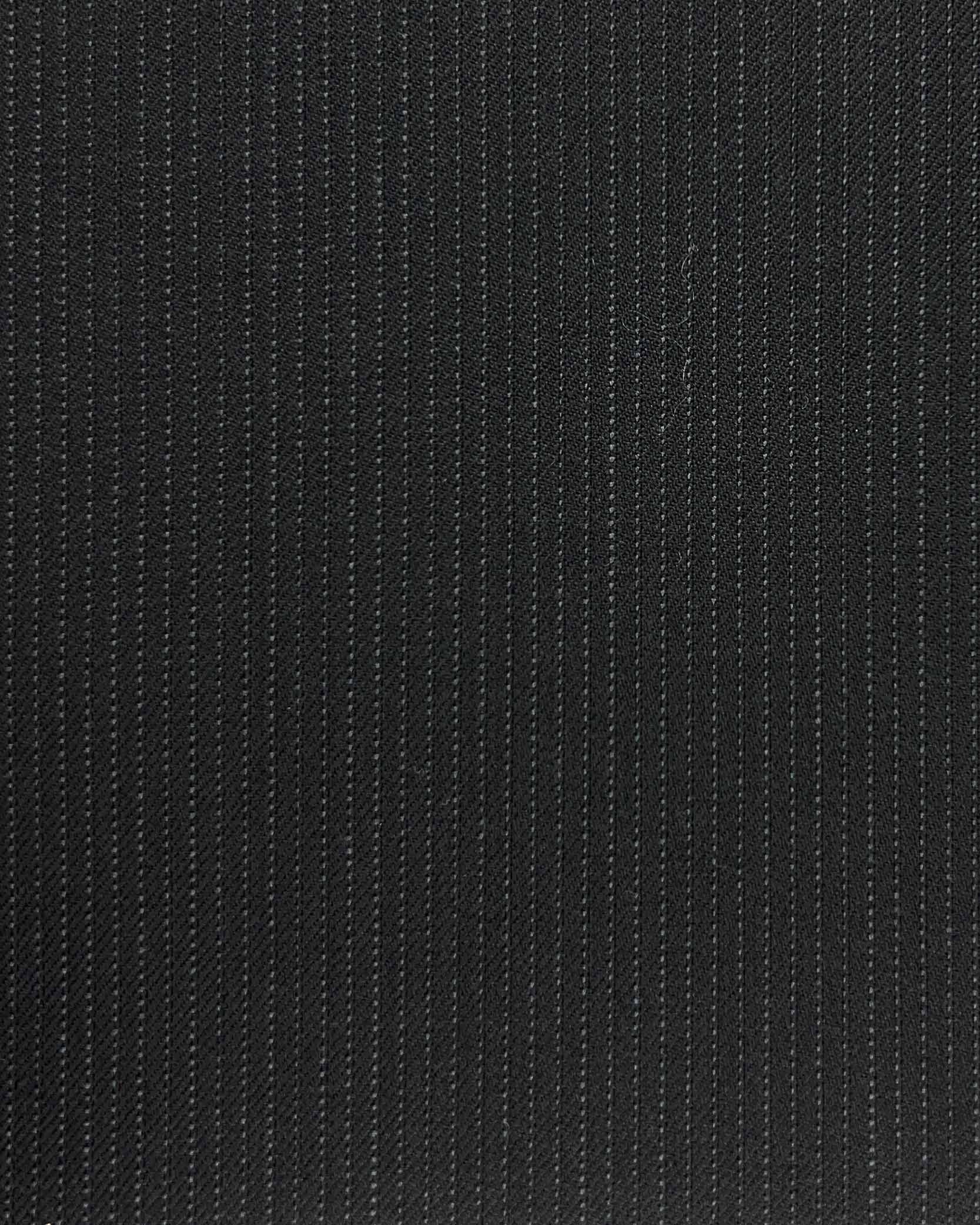 Westwood Hart Online Custom Hand Tailor Suits Sportcoats Trousers Waistcoats Overcoats Black Narrow Pinstripes Design