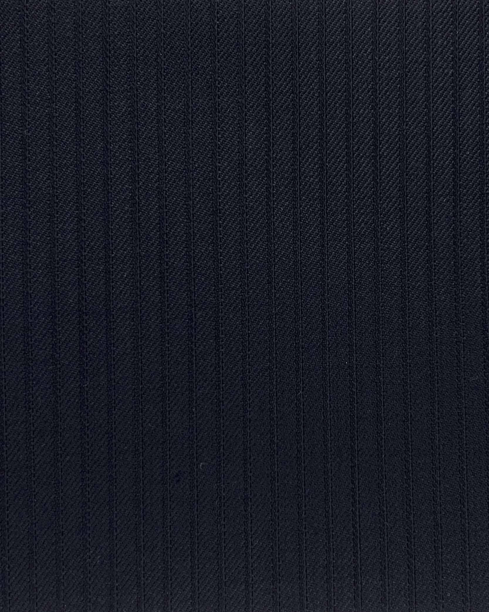Westwood Hart Online Custom Hand Tailor Suits Sportcoats Trousers Waistcoats Overcoats Navy Self Stripes Design