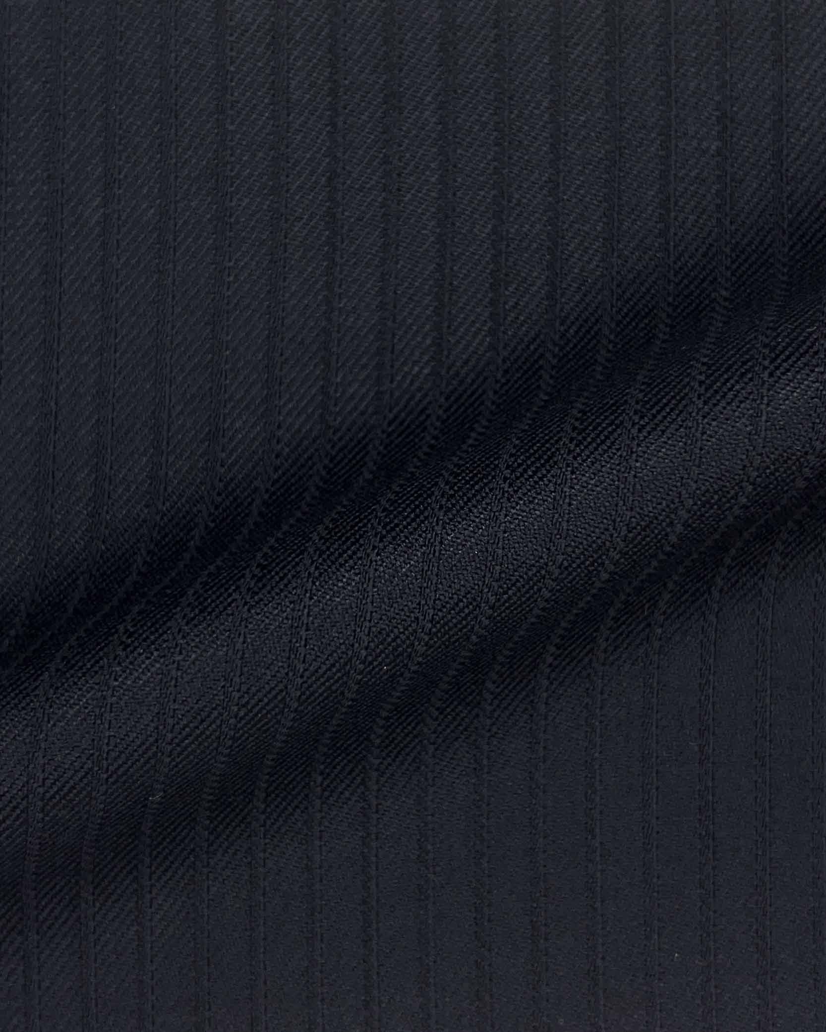Westwood Hart Online Custom Hand Tailor Suits Sportcoats Trousers Waistcoats Overcoats Navy Self Stripes Design