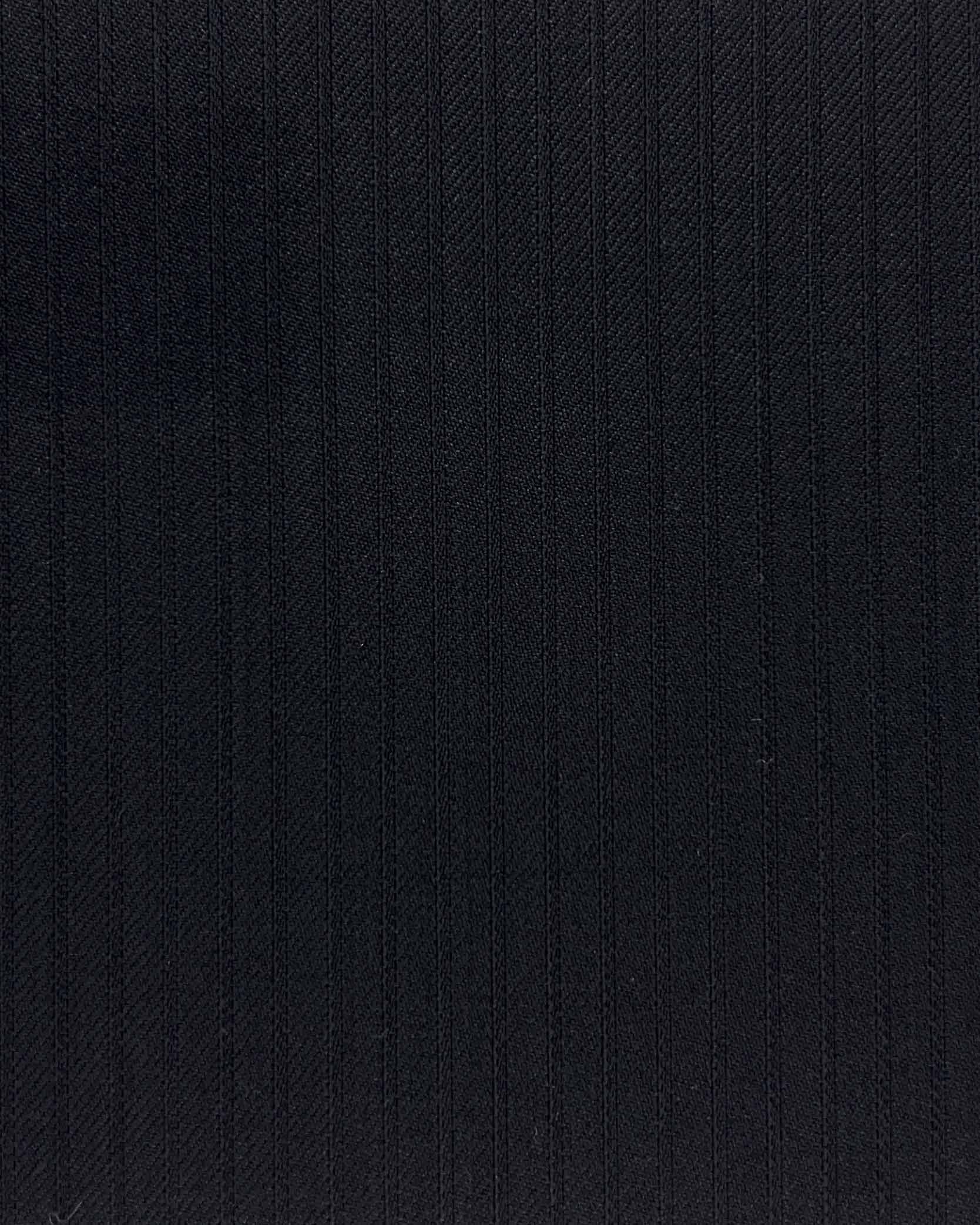 Westwood Hart Online Custom Hand Tailor Suits Sportcoats Trousers Waistcoats Overcoats Midnight Navy Narrow Self Stripes Design