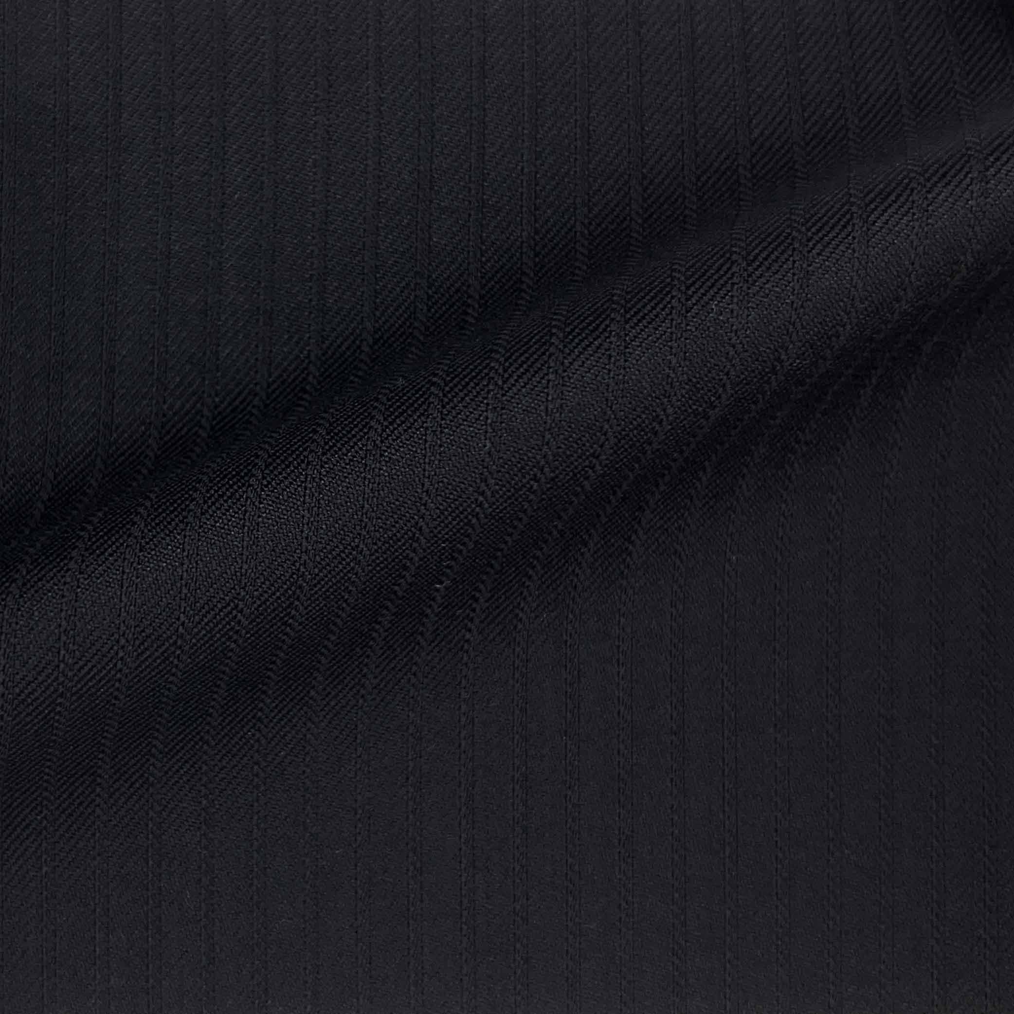 Westwood Hart Online Custom Hand Tailor Suits Sportcoats Trousers Waistcoats Overcoats Midnight Navy Narrow Self Stripes Design