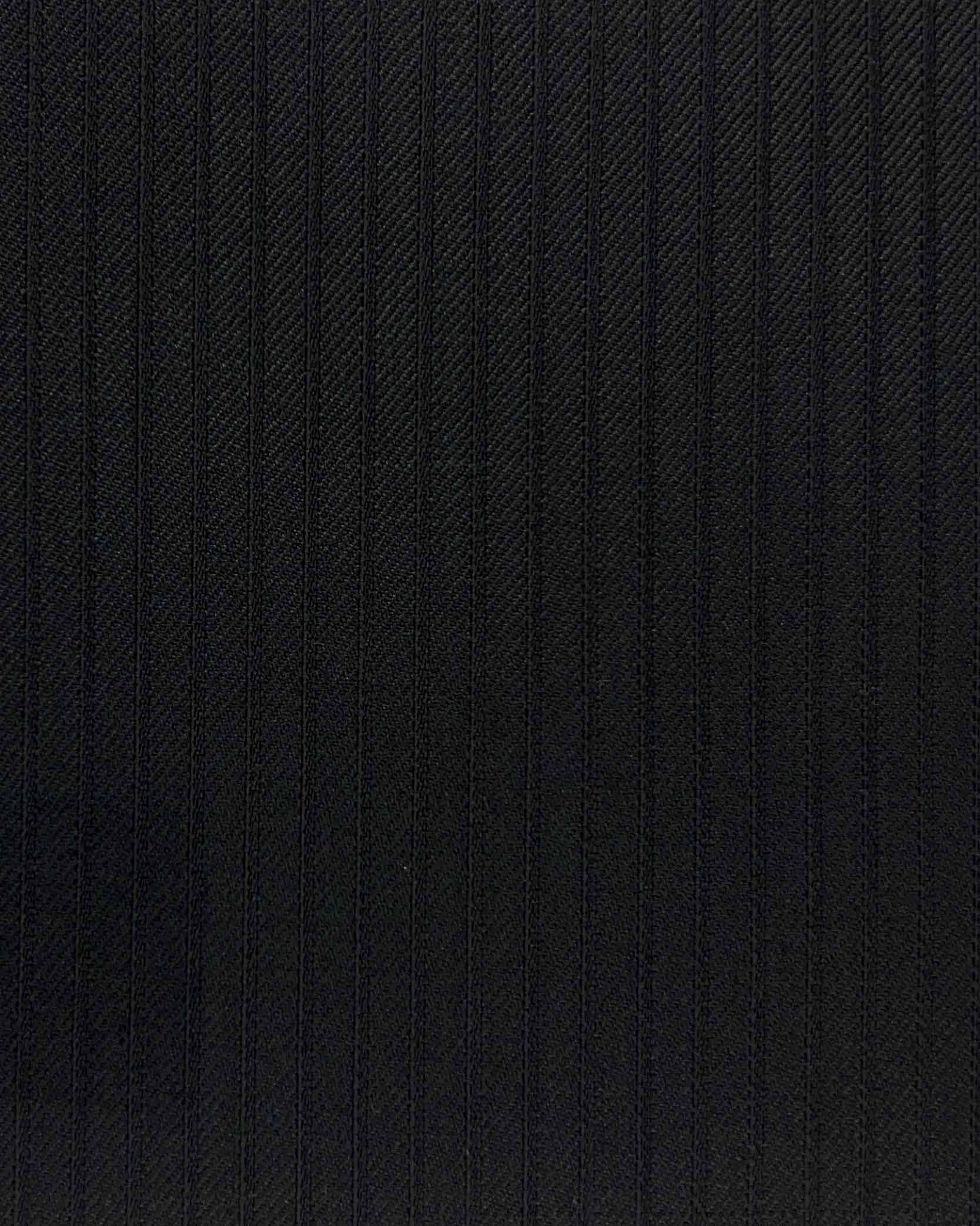 Westwood Hart Online Custom Hand Tailor Suits Sportcoats Trousers Waistcoats Overcoats Black Narrow Self Stripes Design