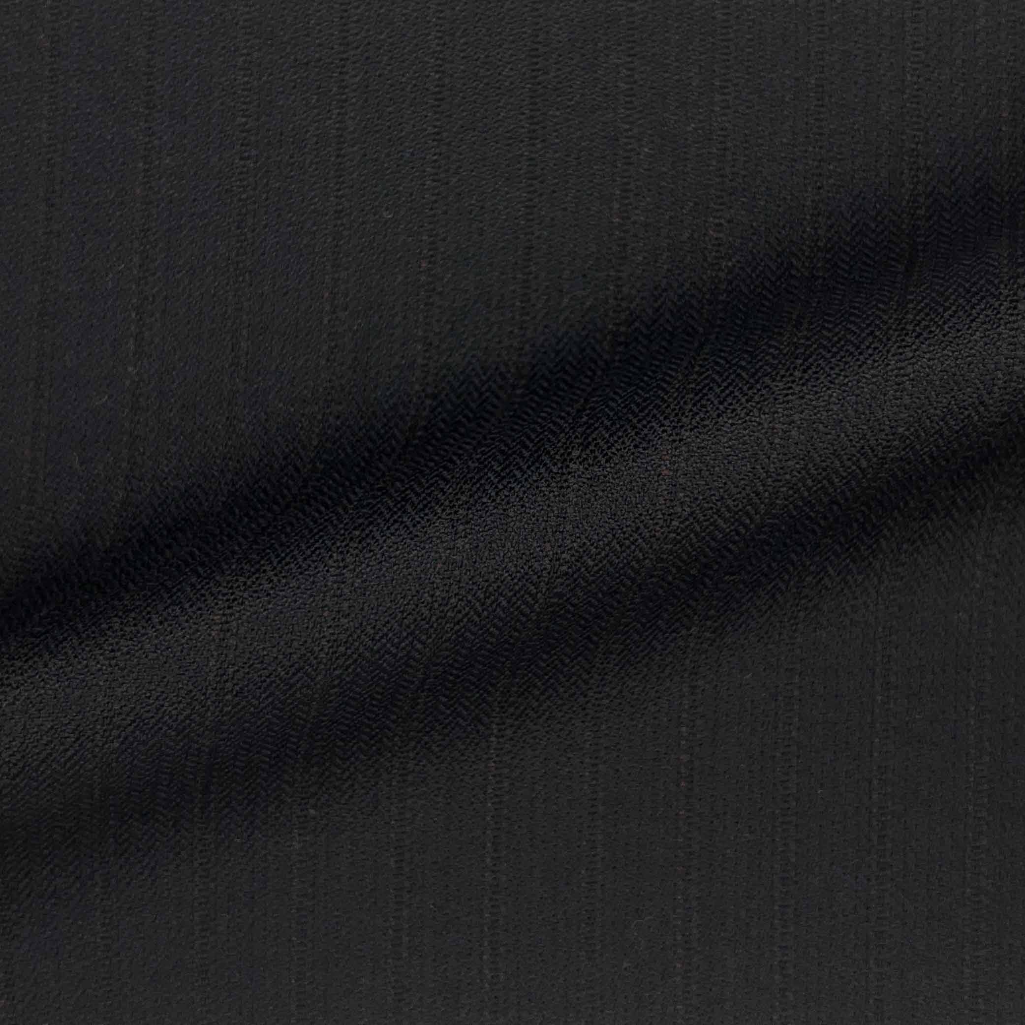 Westwood Hart Online Custom Hand Tailor Suits Sportcoats Trousers Waistcoats Overcoats Black With Fine Red Stripes Design