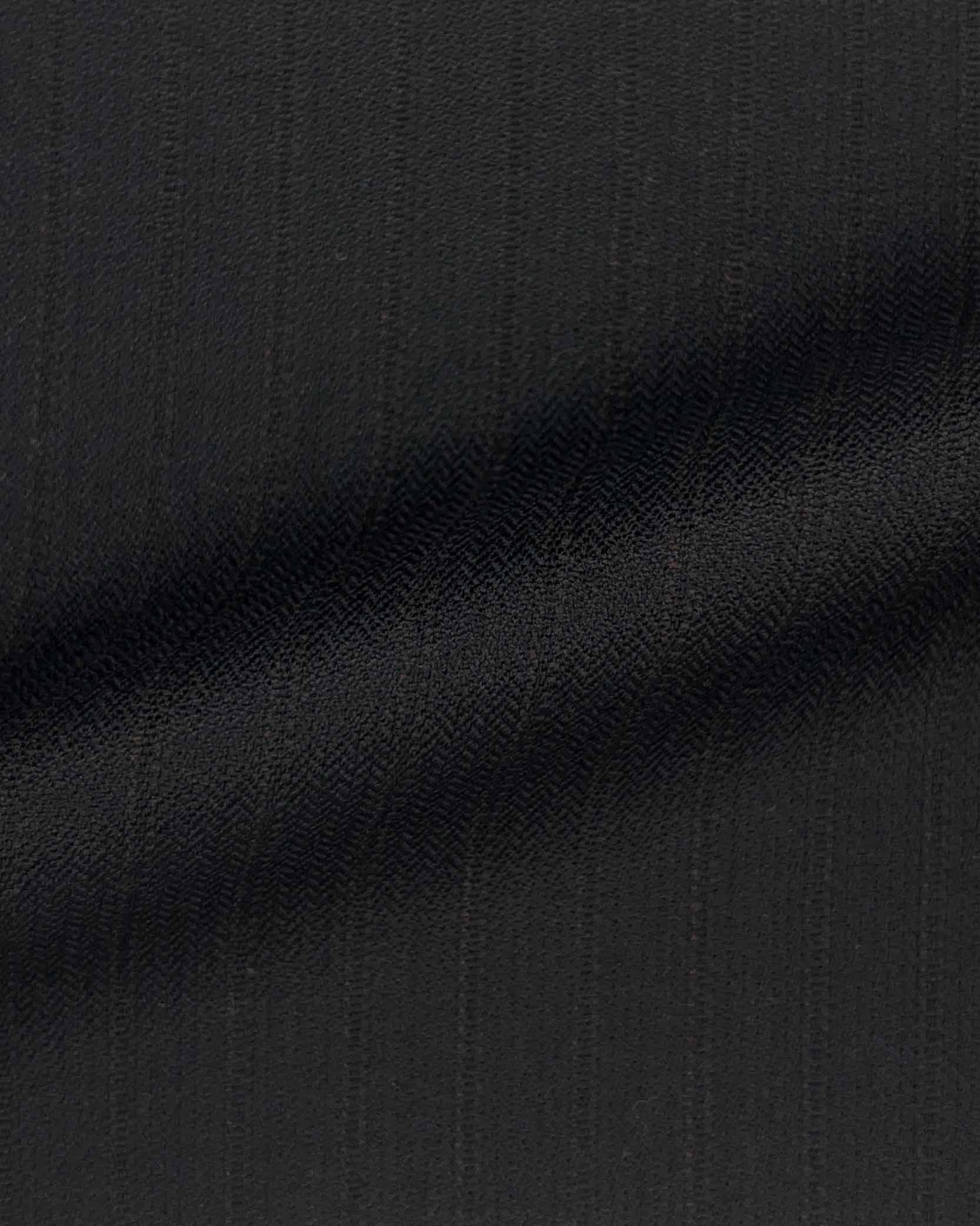 Westwood Hart Online Custom Hand Tailor Suits Sportcoats Trousers Waistcoats Overcoats Black With Fine Red Stripes Design