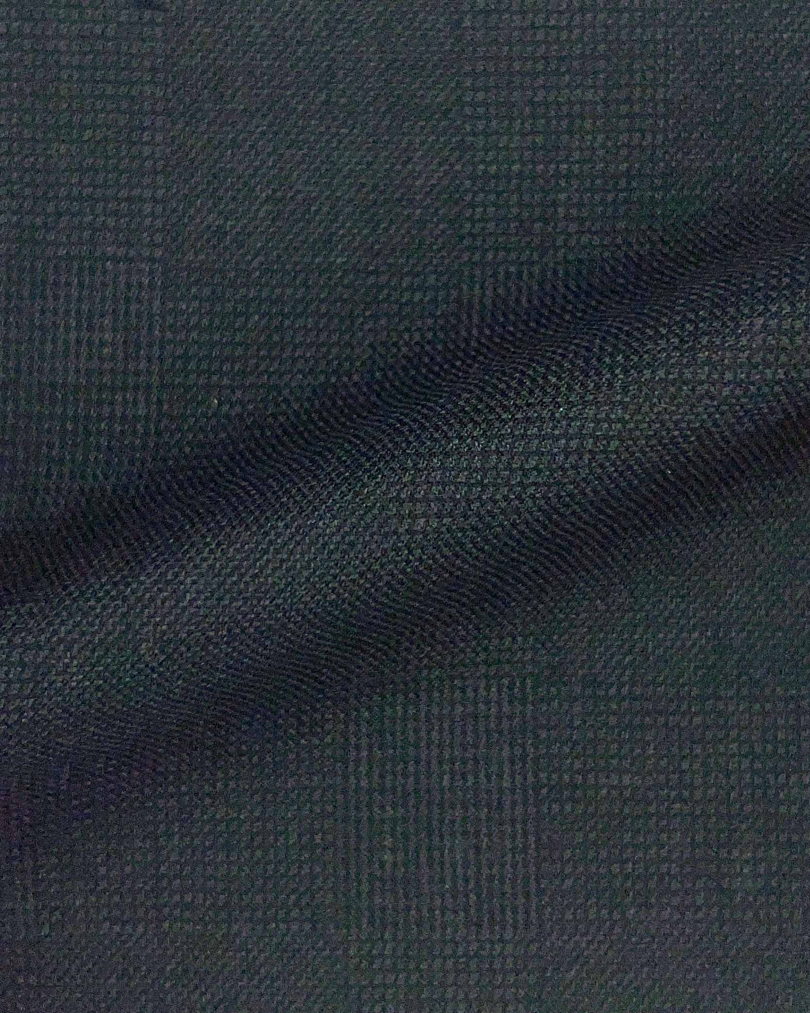 Westwood Hart Online Custom Hand Tailor Suits Sportcoats Trousers Waistcoats Overcoats Charcoal Grey Black PRINCE OF WALES GLEN PLAID Design