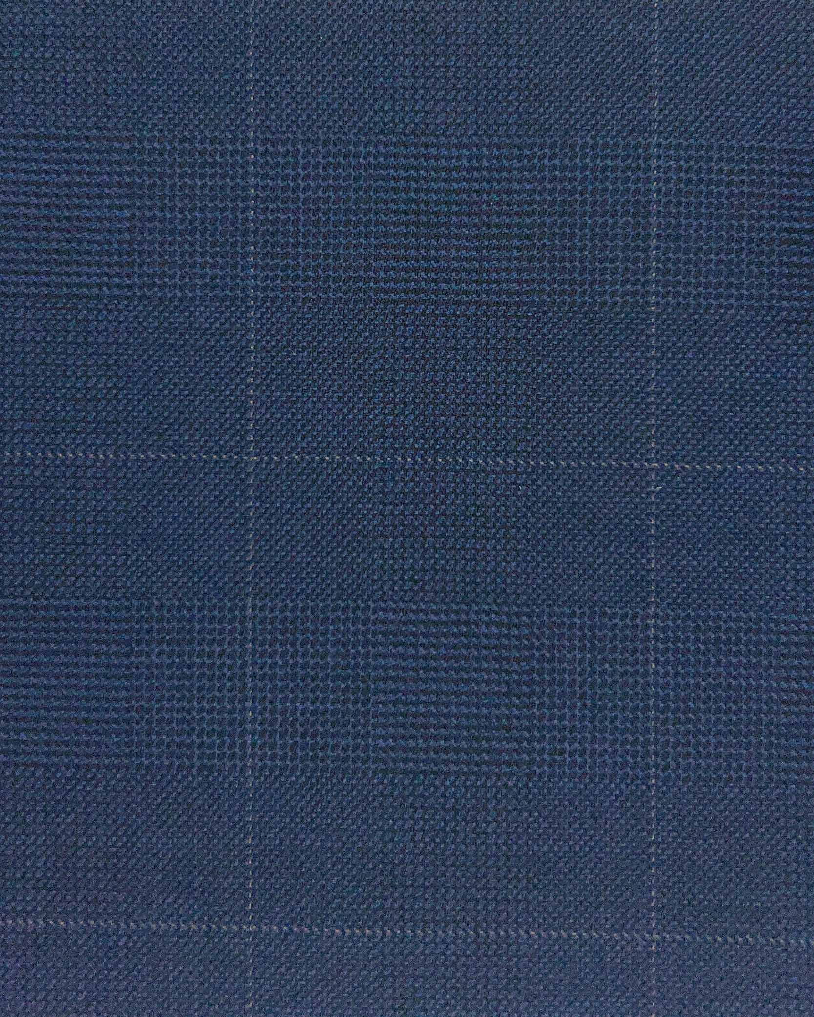 Westwood Hart Online Custom Hand Tailor Suits Sportcoats Trousers Waistcoats Overcoats Denim Blue Grey WINDOWPANE PRINCE OF WALES GLEN PLAID Design