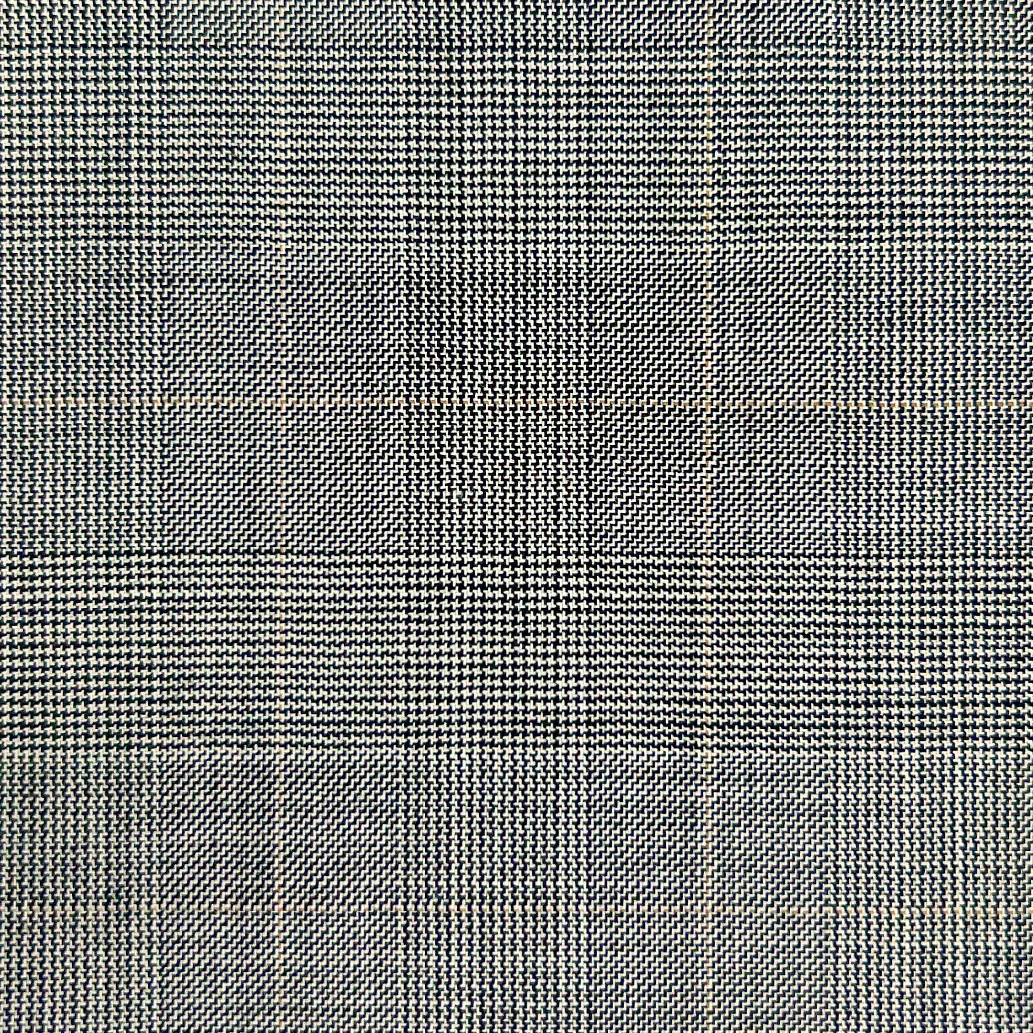 Westwood Hart Online Custom Hand Tailor Suits Sportcoats Trousers Waistcoats Overcoats Grey Tan PRINCE OF WALES GLEN PLAID Design