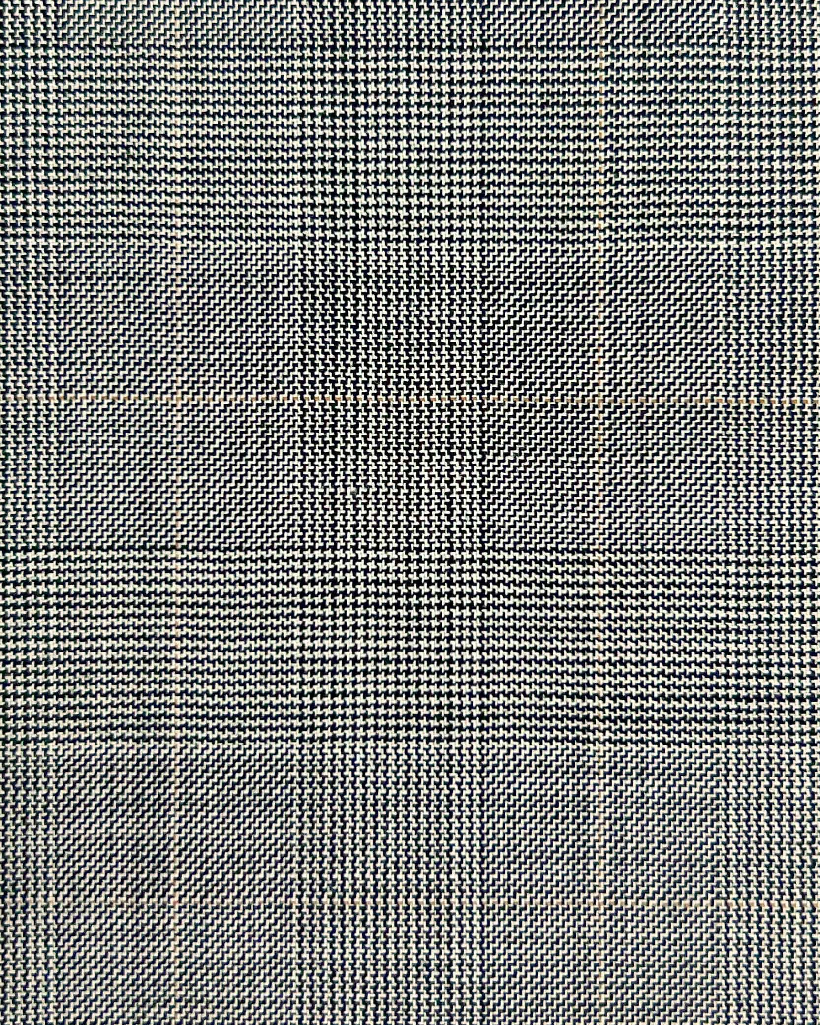 Westwood Hart Online Custom Hand Tailor Suits Sportcoats Trousers Waistcoats Overcoats Grey Tan PRINCE OF WALES GLEN PLAID Design
