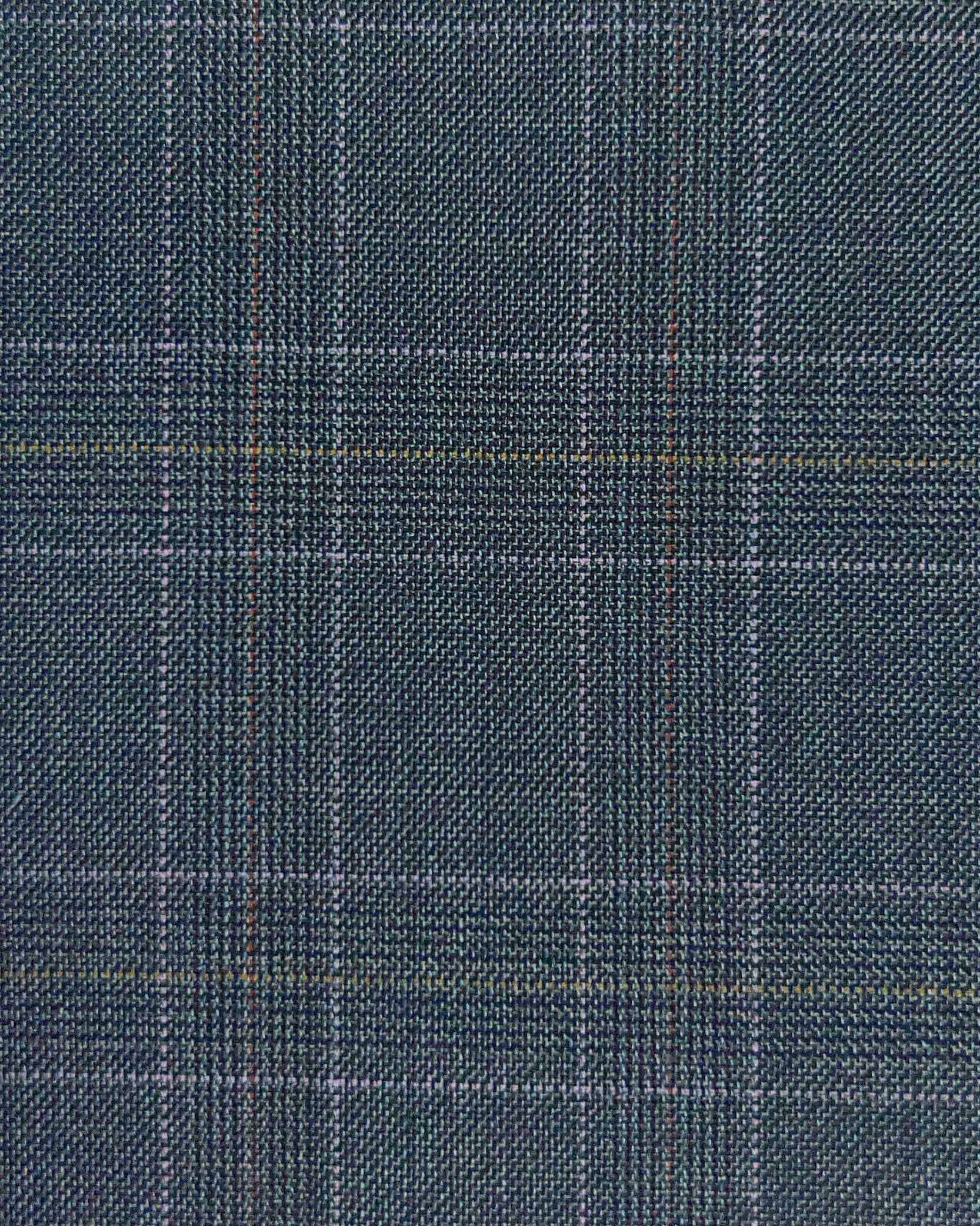 Westwood Hart Online Custom Hand Tailor Suits Sportcoats Trousers Waistcoats Overcoats Dark Grey Red Lavender Windowpane Design
