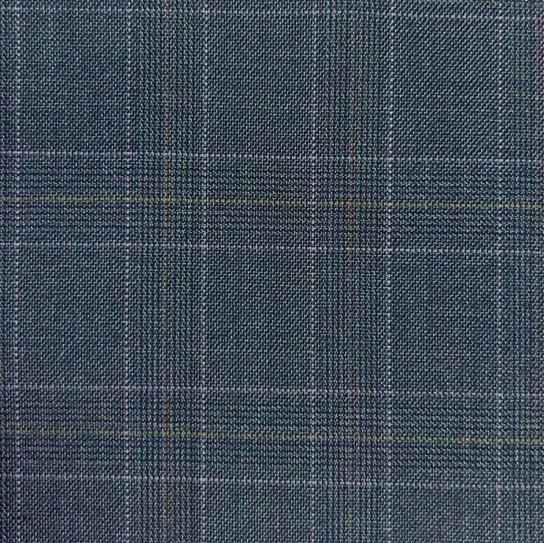 Westwood Hart Online Custom Hand Tailor Suits Sportcoats Trousers Waistcoats Overcoats Dark Grey Red Lavender Windowpane Design