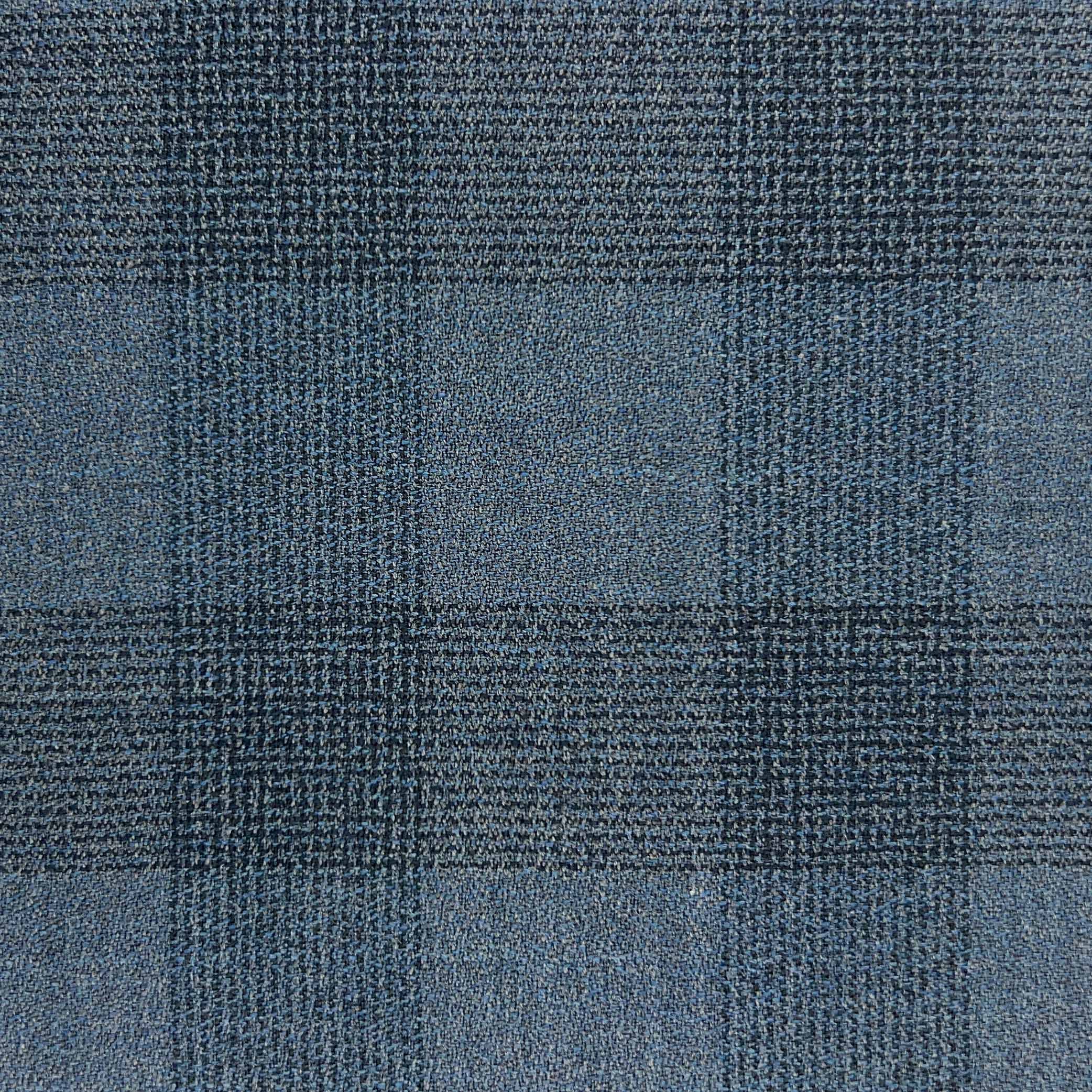 Westwood Hart Online Custom Hand Tailor Suits Sportcoats Trousers Waistcoats Overcoats Heather Grey With Black Plaid Crepe Finish