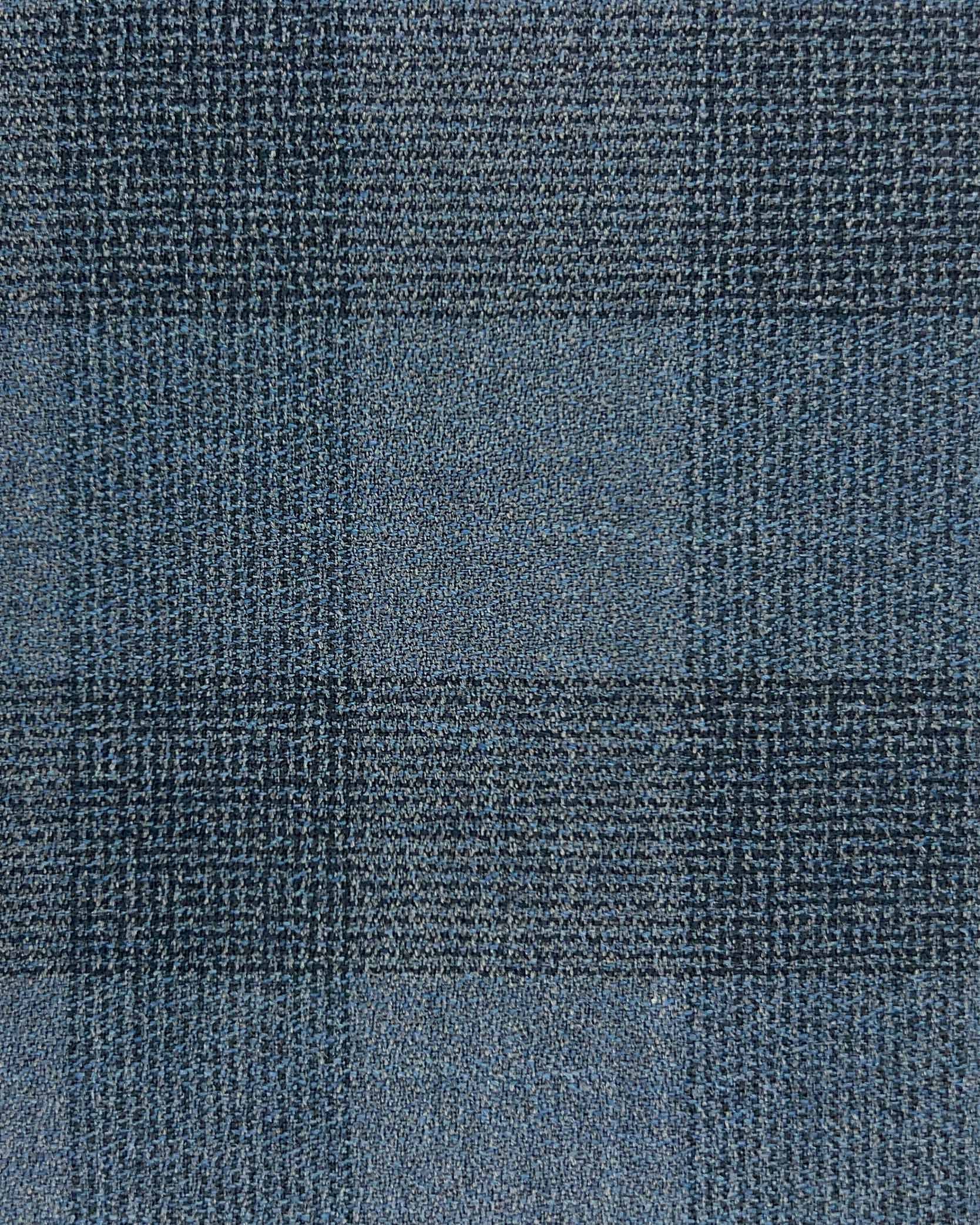 Westwood Hart Online Custom Hand Tailor Suits Sportcoats Trousers Waistcoats Overcoats Heather Grey With Black Plaid Crepe Finish