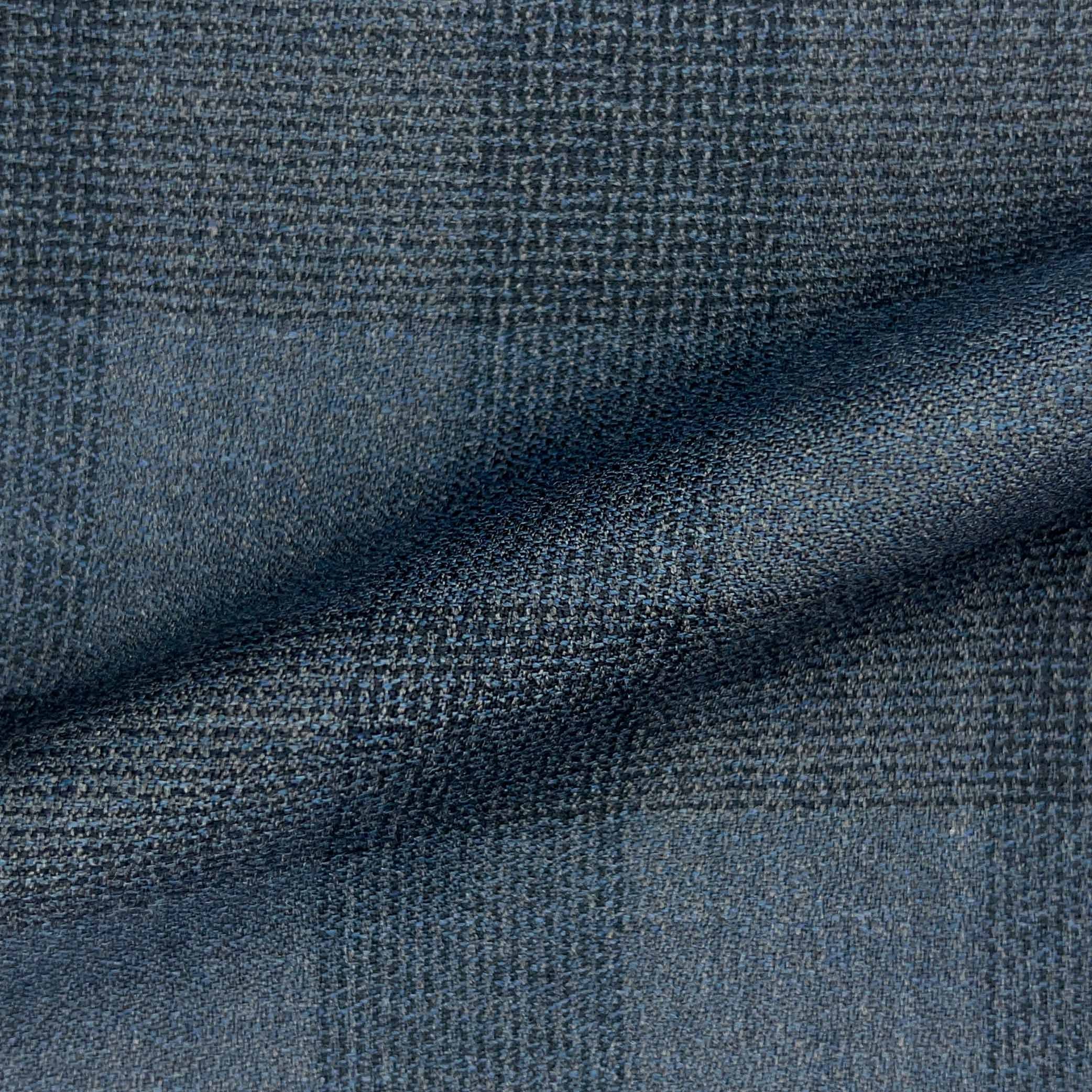 Westwood Hart Online Custom Hand Tailor Suits Sportcoats Trousers Waistcoats Overcoats Heather Grey With Black Plaid Crepe Finish