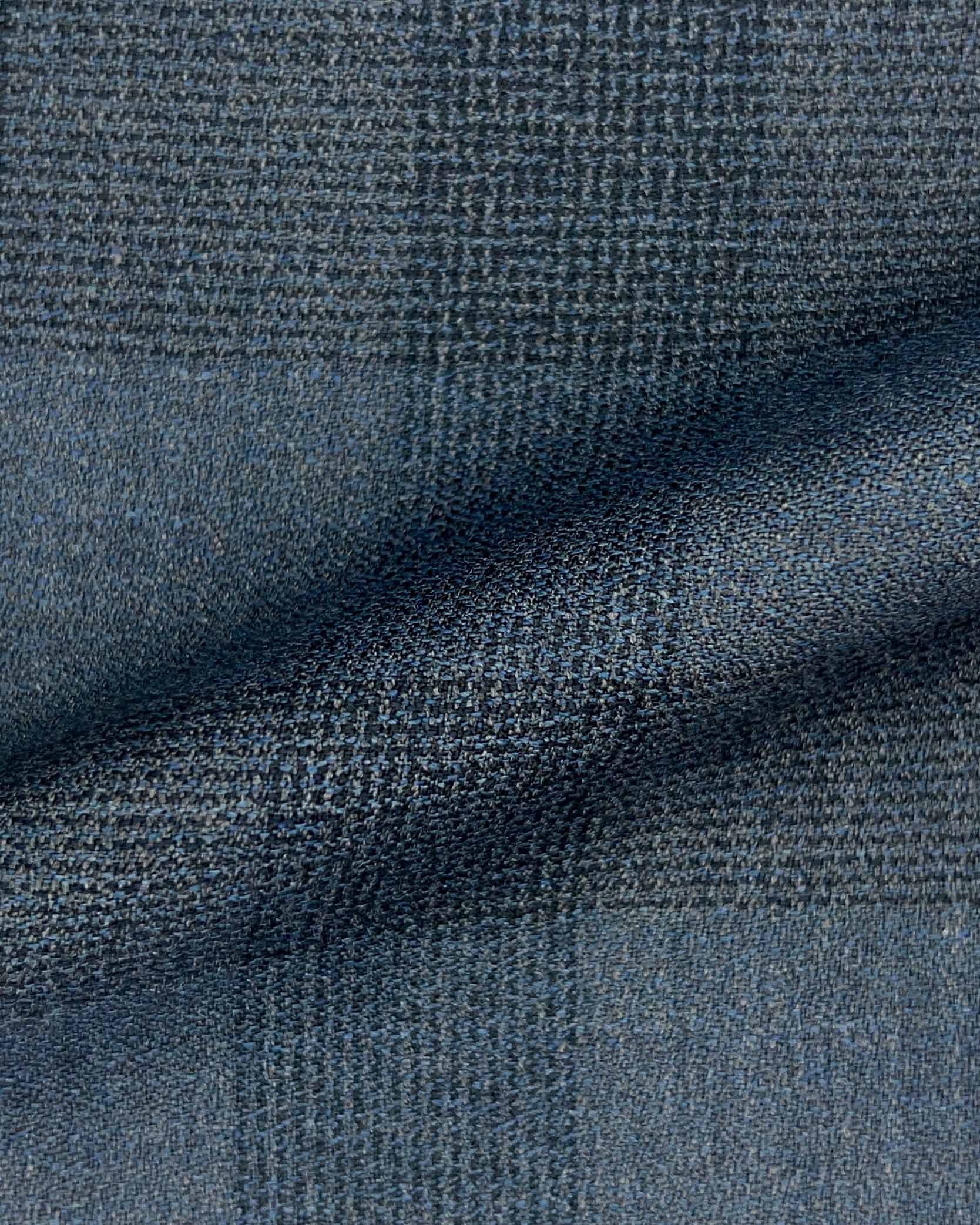 Westwood Hart Online Custom Hand Tailor Suits Sportcoats Trousers Waistcoats Overcoats Heather Grey With Black Plaid Crepe Finish