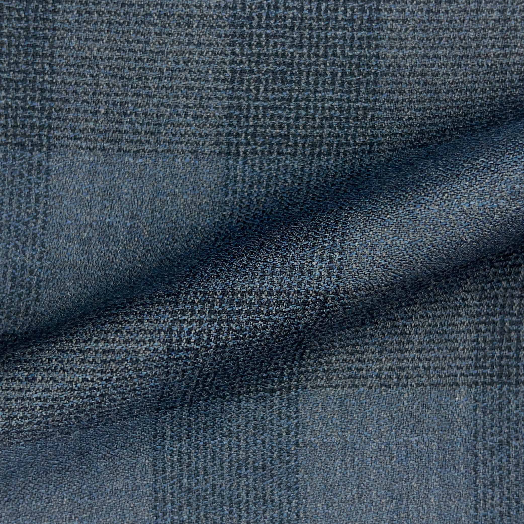 Westwood Hart Online Custom Hand Tailor Suits Sportcoats Trousers Waistcoats Overcoats Heather Grey With Black Plaid Crepe Finish