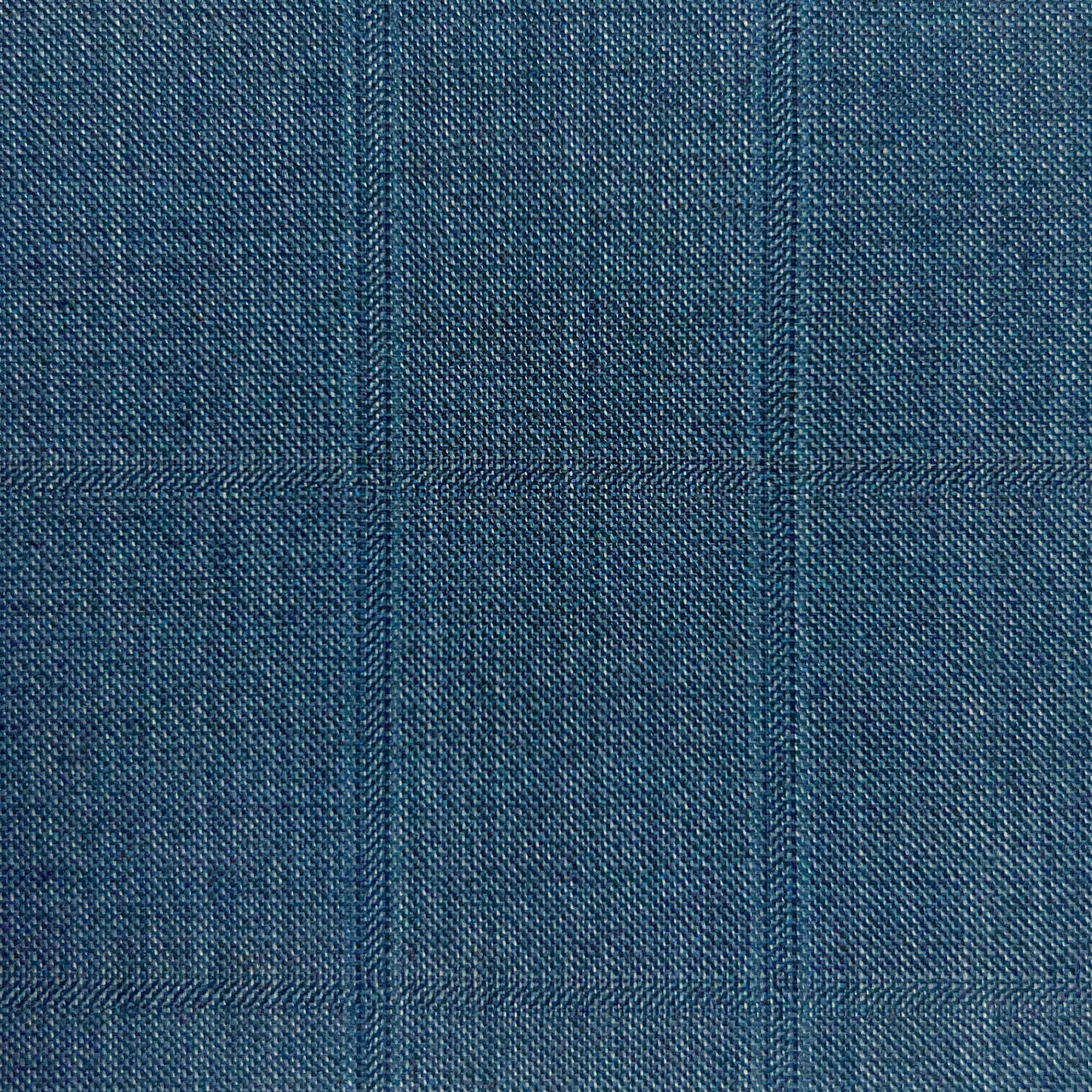 Westwood Hart Online Custom Hand Tailor Suits Sportcoats Trousers Waistcoats Overcoats Piegon Blue Windowpane Design