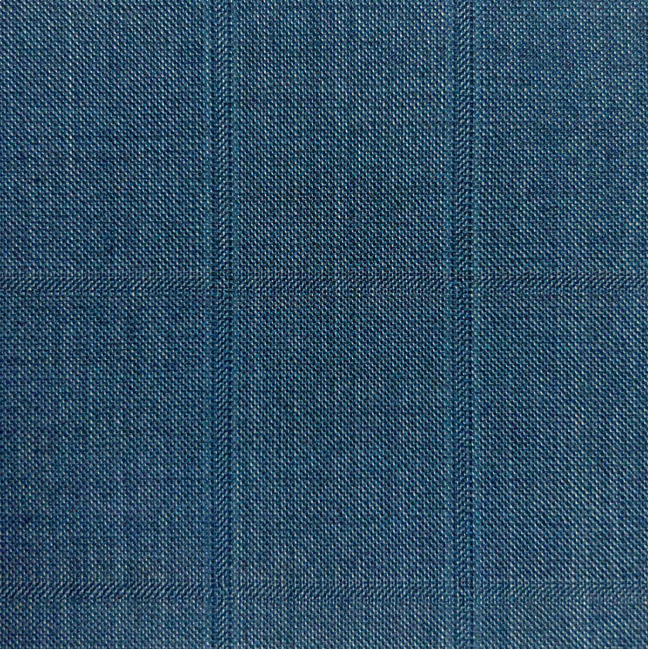 Westwood Hart Online Custom Hand Tailor Suits Sportcoats Trousers Waistcoats Overcoats Piegon Blue Windowpane Design