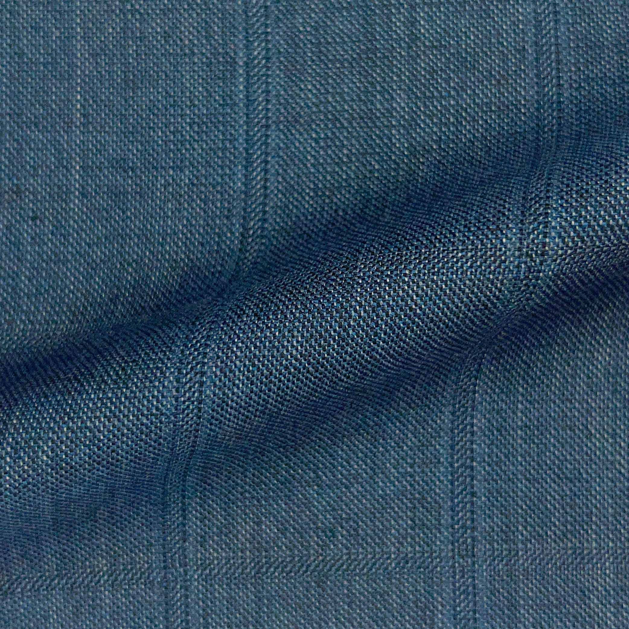 Westwood Hart Online Custom Hand Tailor Suits Sportcoats Trousers Waistcoats Overcoats Piegon Blue Windowpane Design