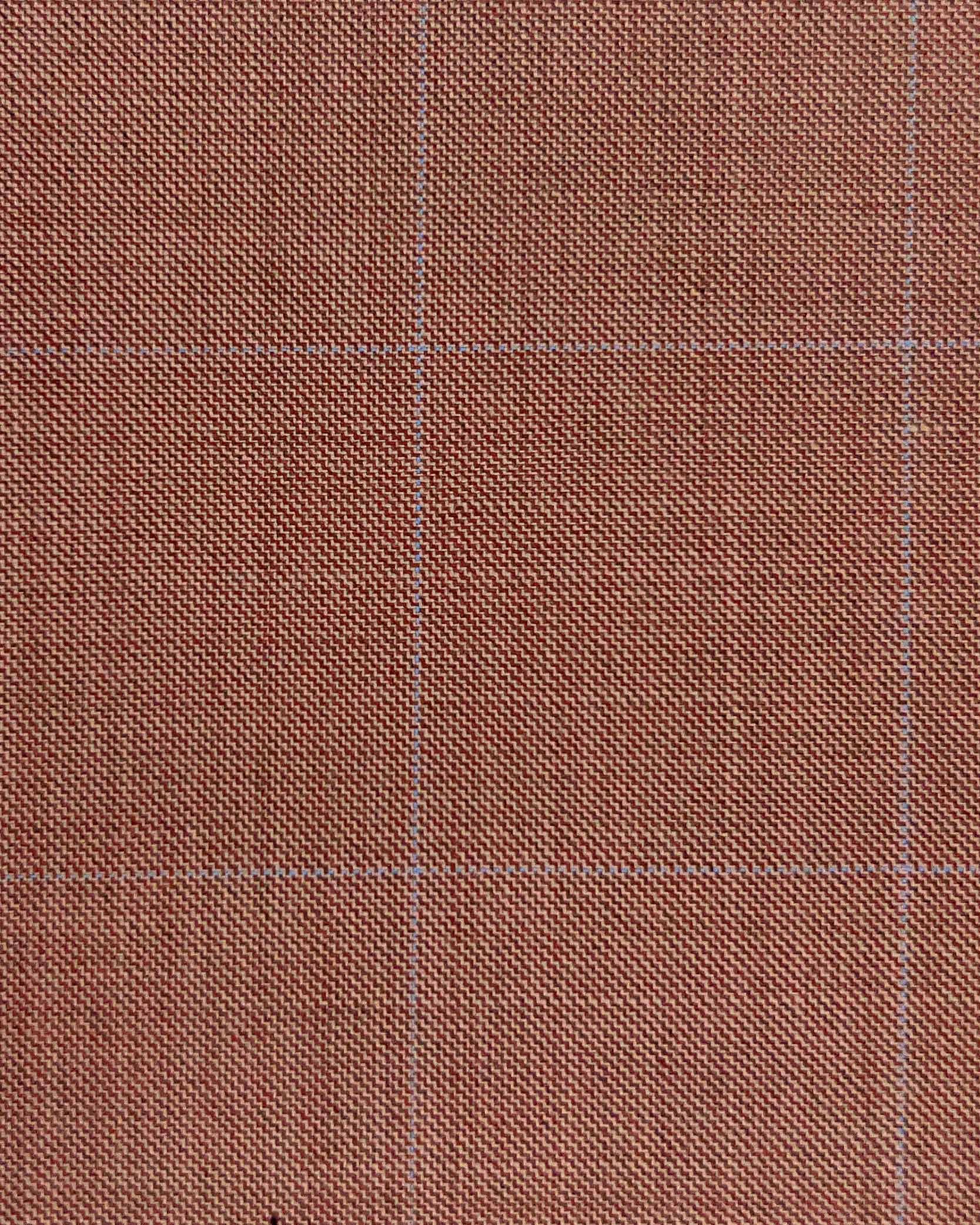 Westwood Hart Online Custom Hand Tailor Suits Sportcoats Trousers Waistcoats Overcoats Salmon Windowpane Windowpane Design