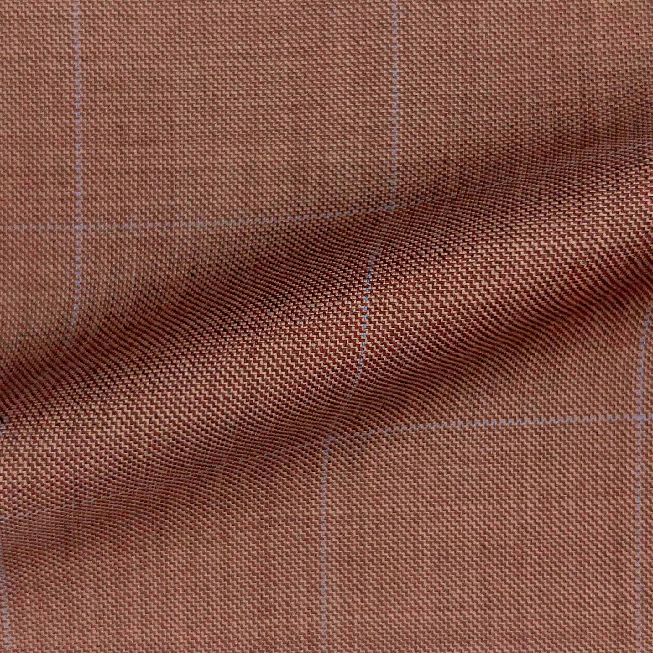 Westwood Hart Online Custom Hand Tailor Suits Sportcoats Trousers Waistcoats Overcoats Salmon Windowpane Windowpane Design