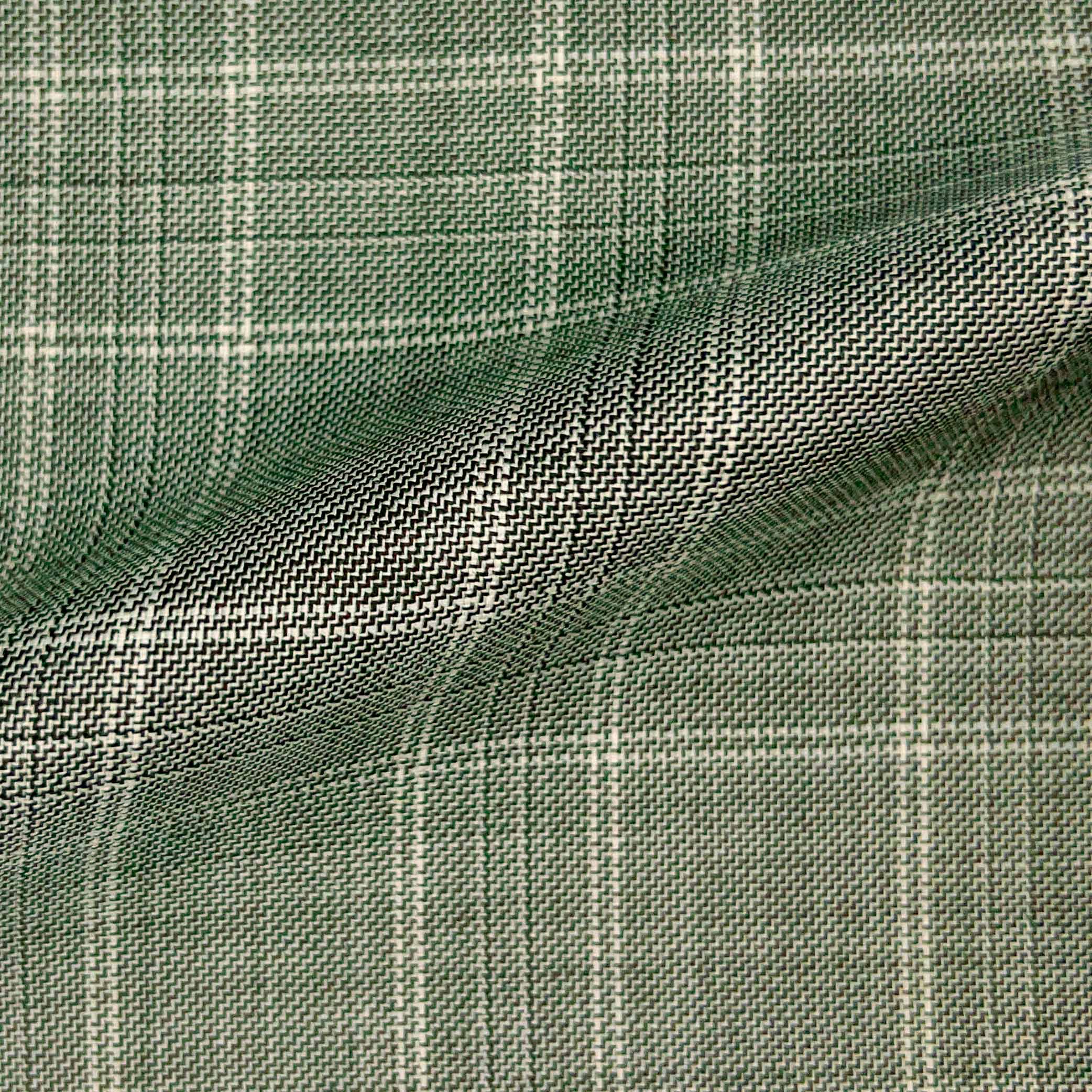 Westwood Hart Online Custom Hand Tailor Suits Sportcoats Trousers Waistcoats Overcoats Beige Windowpane Design