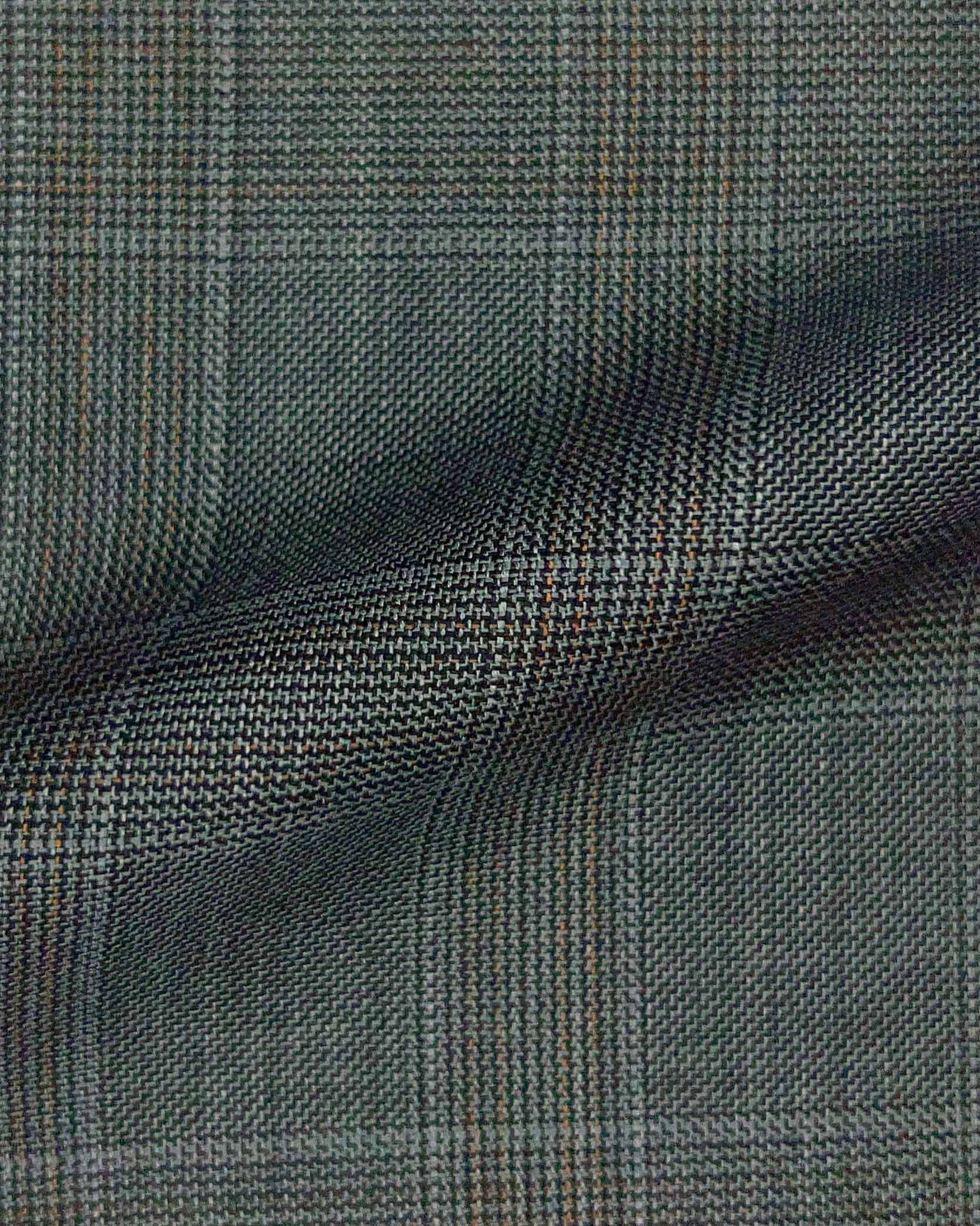 Westwood Hart Online Custom Hand Tailor Suits Sportcoats Trousers Waistcoats Overcoats Dark Grey Red Lavender Windowpane Design