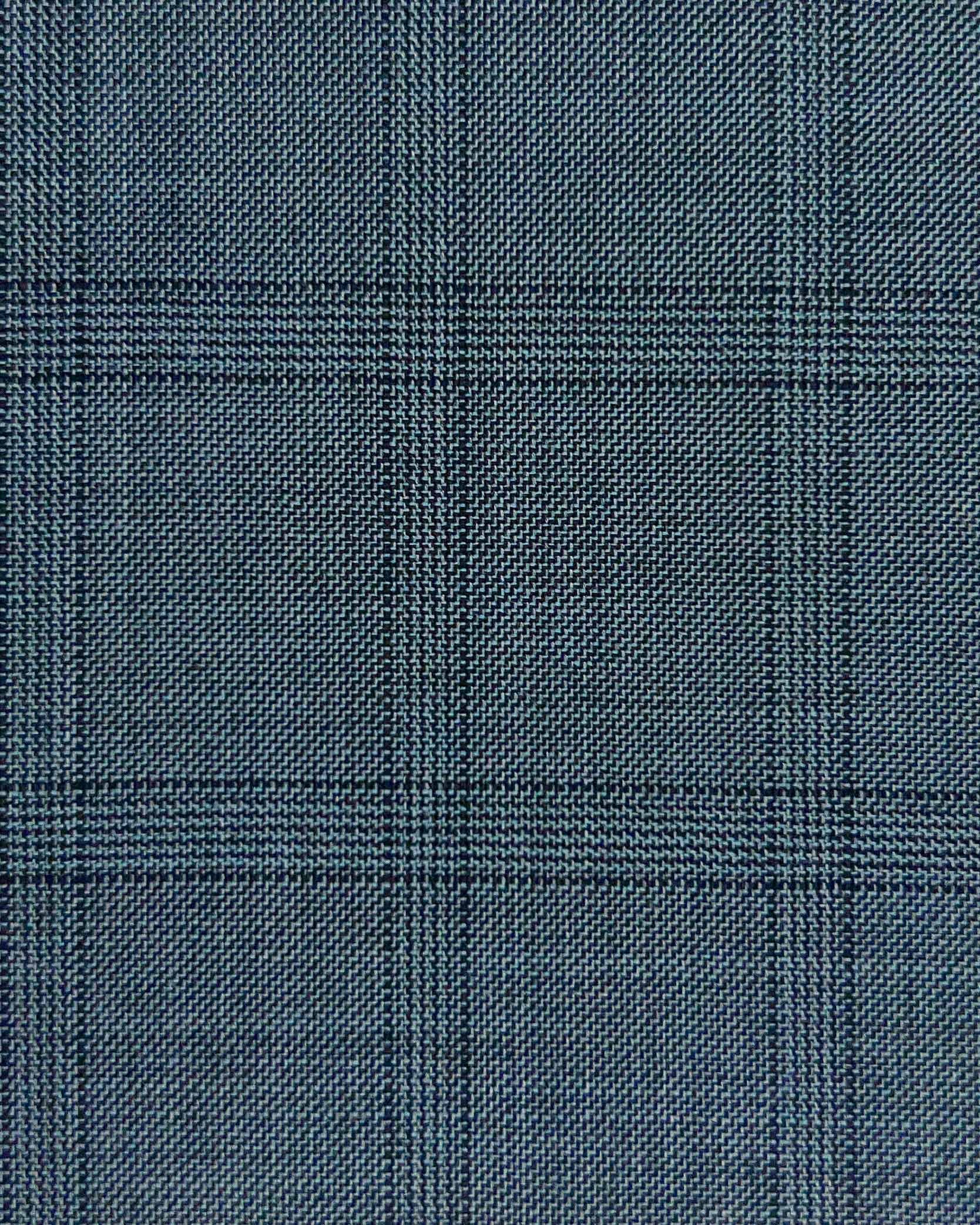 Westwood Hart Online Custom Hand Tailor Suits Sportcoats Trousers Waistcoats Overcoats Medium Grey Windowpane Design