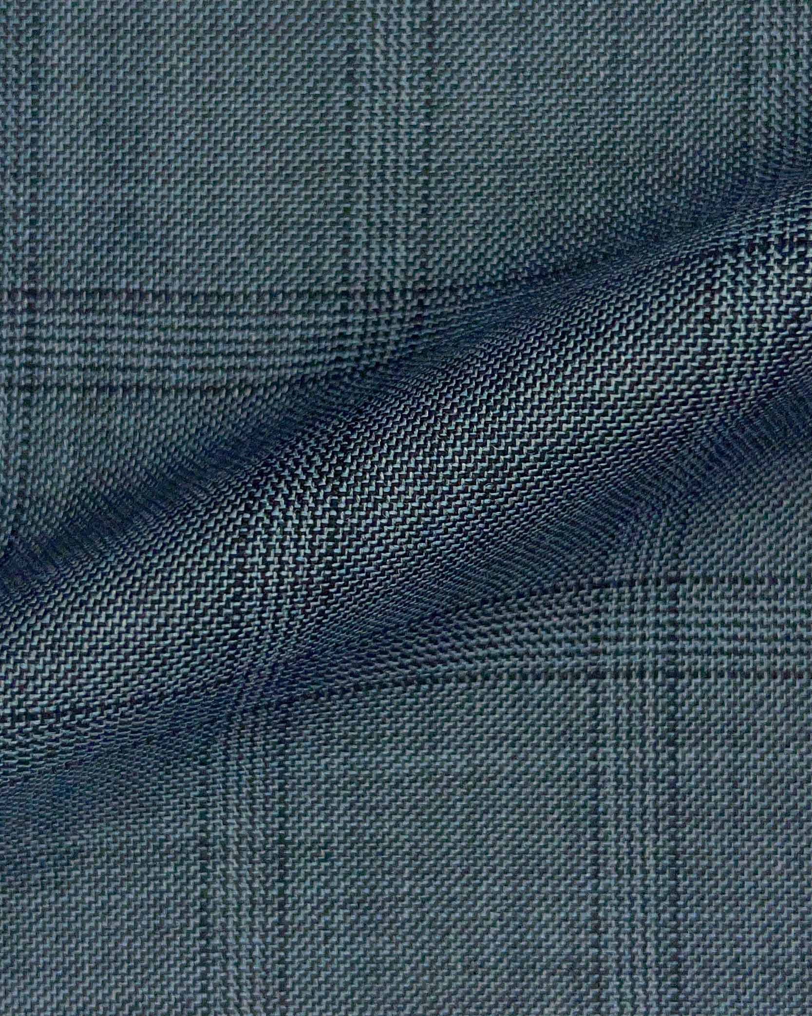 Westwood Hart Online Custom Hand Tailor Suits Sportcoats Trousers Waistcoats Overcoats Medium Grey Windowpane Design