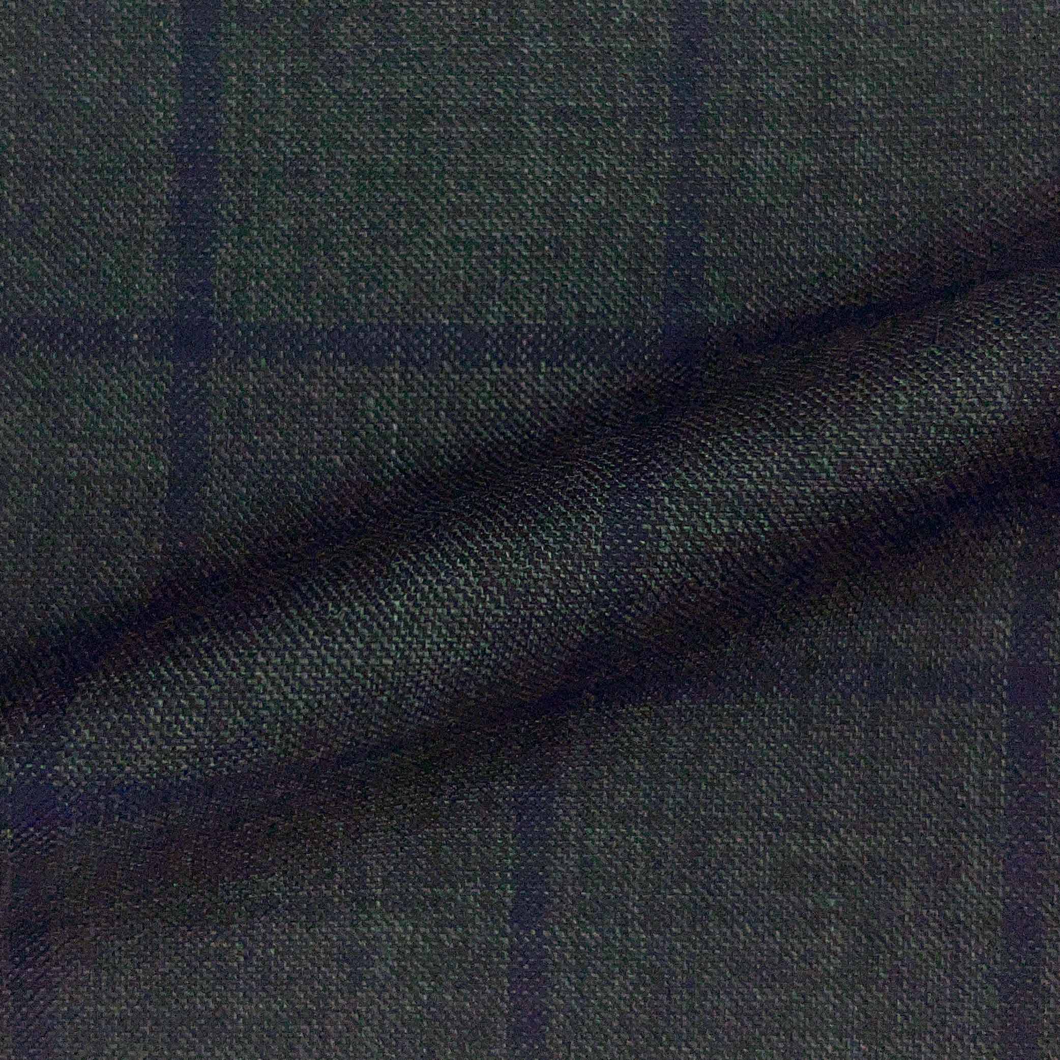 Westwood Hart Online Custom Hand Tailor Suits Sportcoats Trousers Waistcoats Overcoats Dark Grey With Navy Windowpane Windowpane Design