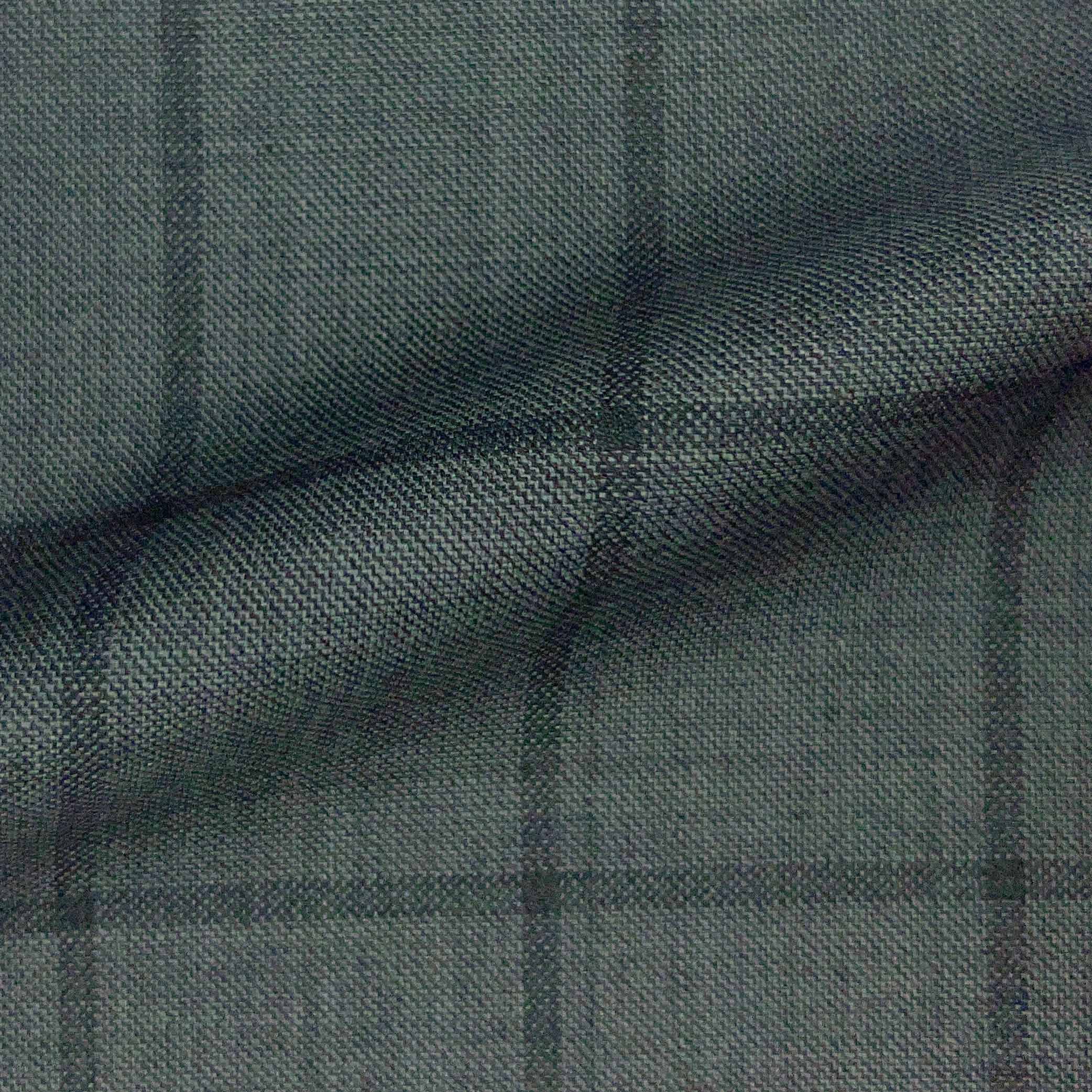 Westwood Hart Online Custom Hand Tailor Suits Sportcoats Trousers Waistcoats Overcoats Light Grey With Black Windowpane Design