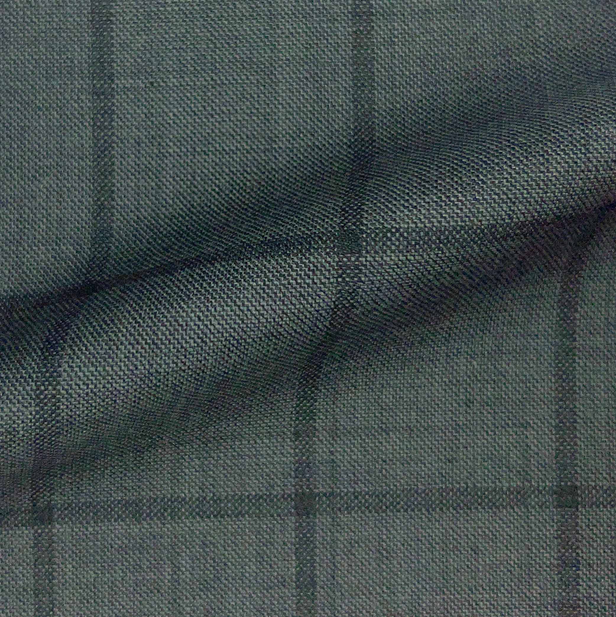 Westwood Hart Online Custom Hand Tailor Suits Sportcoats Trousers Waistcoats Overcoats Light Grey With Black Windowpane Design