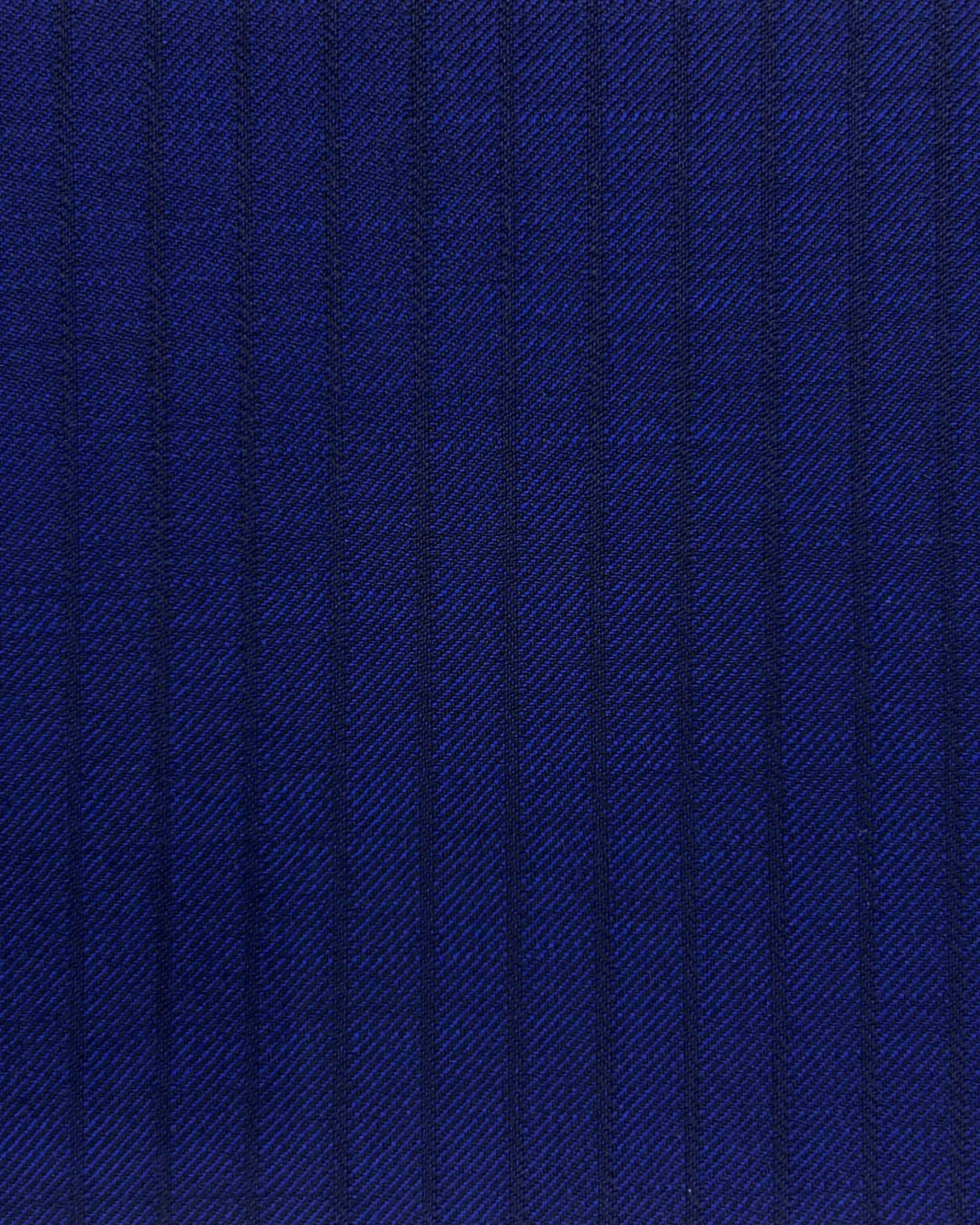 Westwood Hart Online Custom Hand Tailor Suits Sportcoats Trousers Waistcoats Overcoats Royal Blue Self Stripes Design