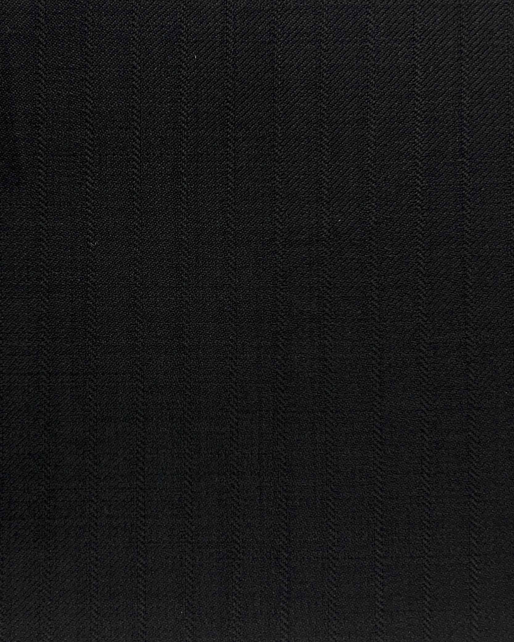 Westwood Hart Online Custom Hand Tailor Suits Sportcoats Trousers Waistcoats Overcoats Black Self Stripes Design