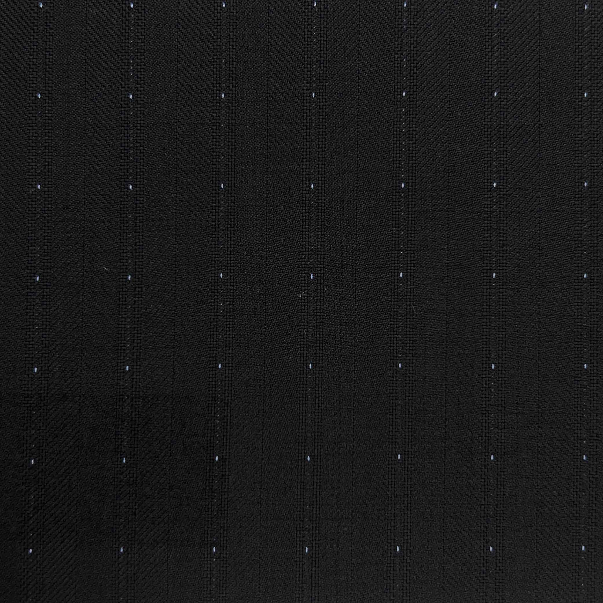 Westwood Hart Online Custom Hand Tailor Suits Sportcoats Trousers Waistcoats Overcoats Black With Fancy Dot Stripes Design