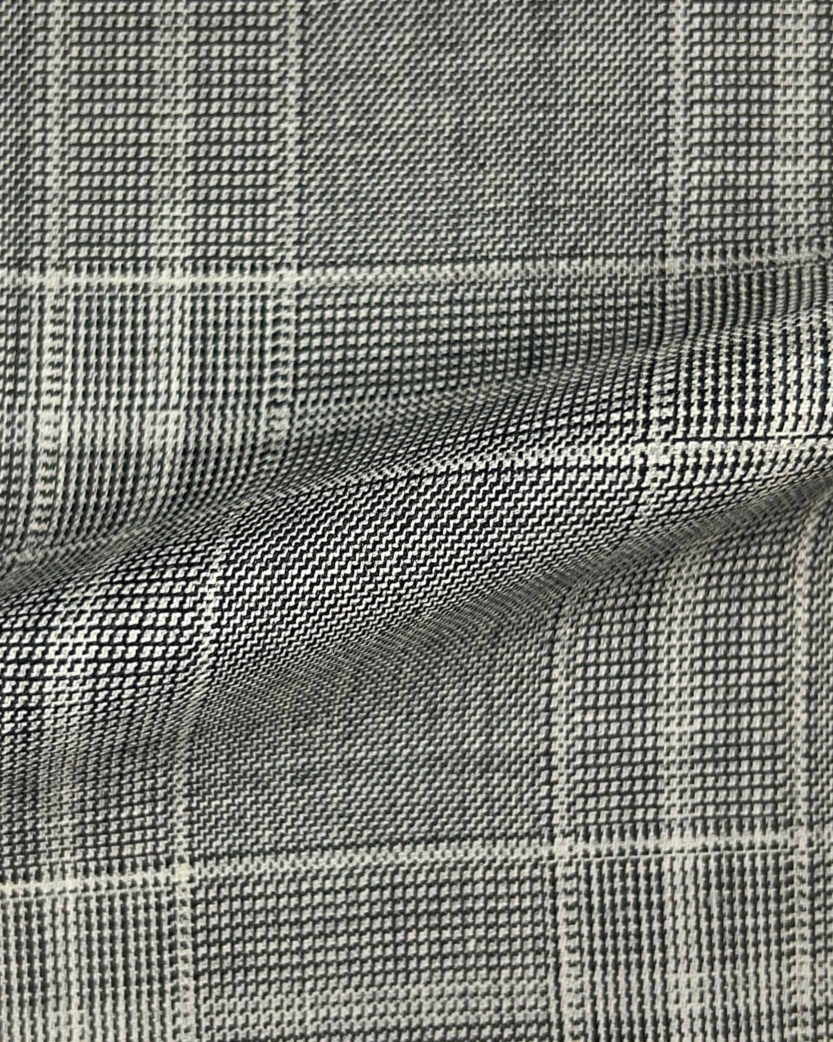 Westwood Hart Online Custom Hand Tailor Suits Sportcoats Trousers Waistcoats Overcoats Grey Self Plaid