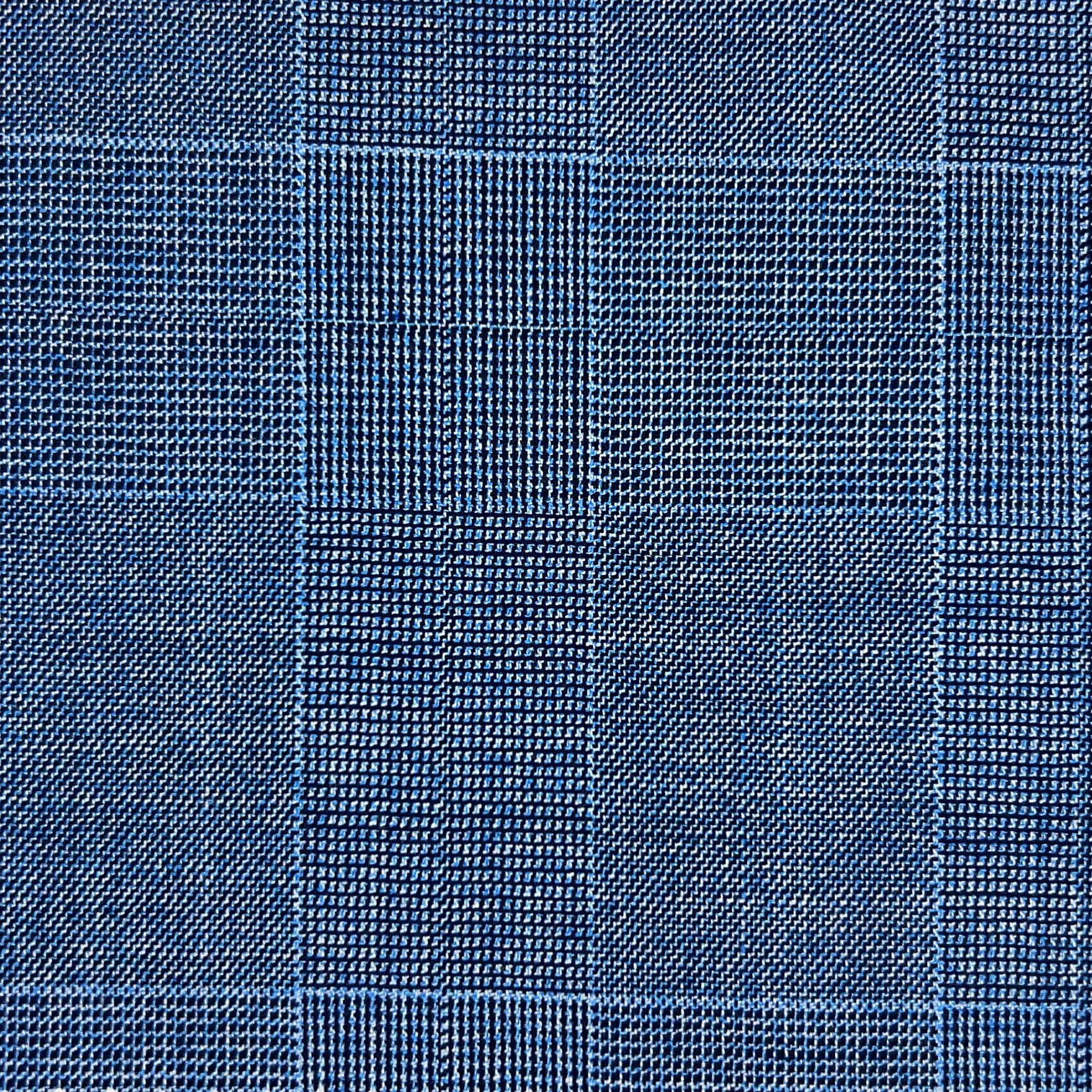 Westwood Hart Online Custom Hand Tailor Suits Sportcoats Trousers Waistcoats Overcoats Powder Blue Self Plaid