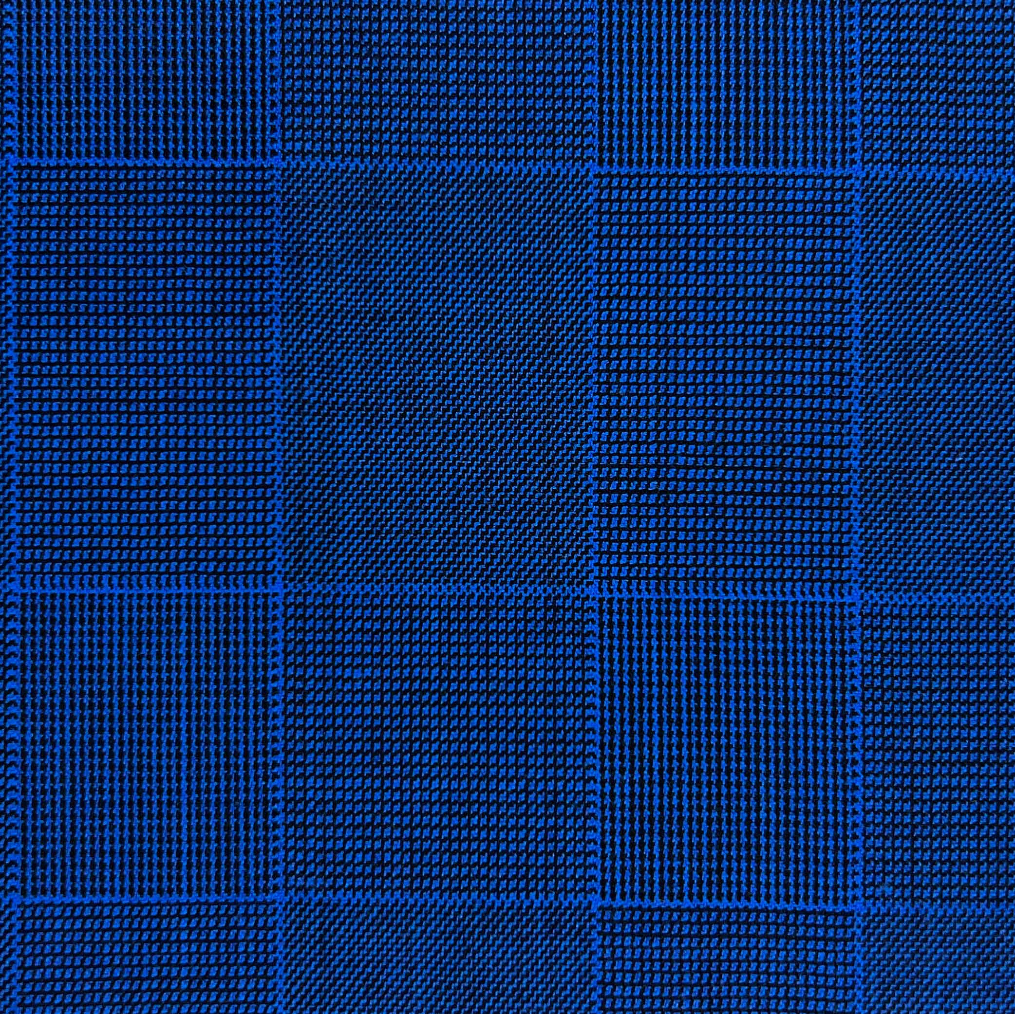 Westwood Hart Online Custom Hand Tailor Suits Sportcoats Trousers Waistcoats Overcoats Royal Blue Self Plaid