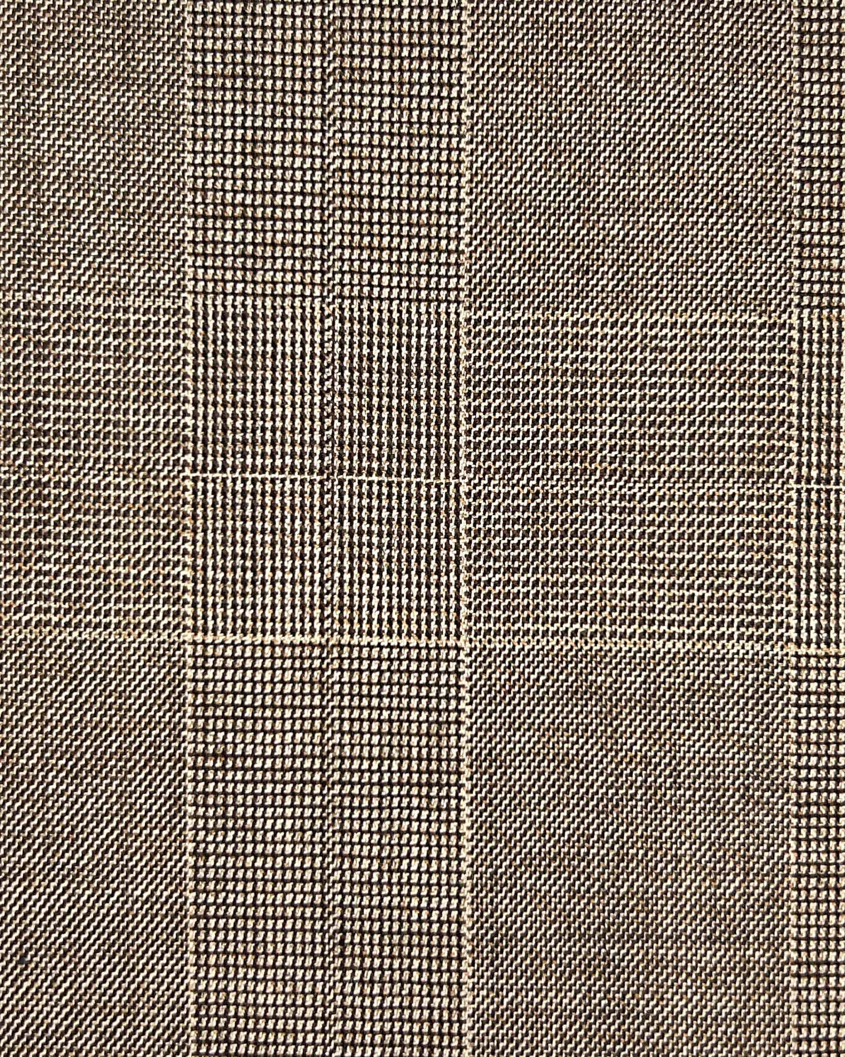 Westwood Hart Online Custom Hand Tailor Suits Sportcoats Trousers Waistcoats Overcoats Oat Brown Self Plaid