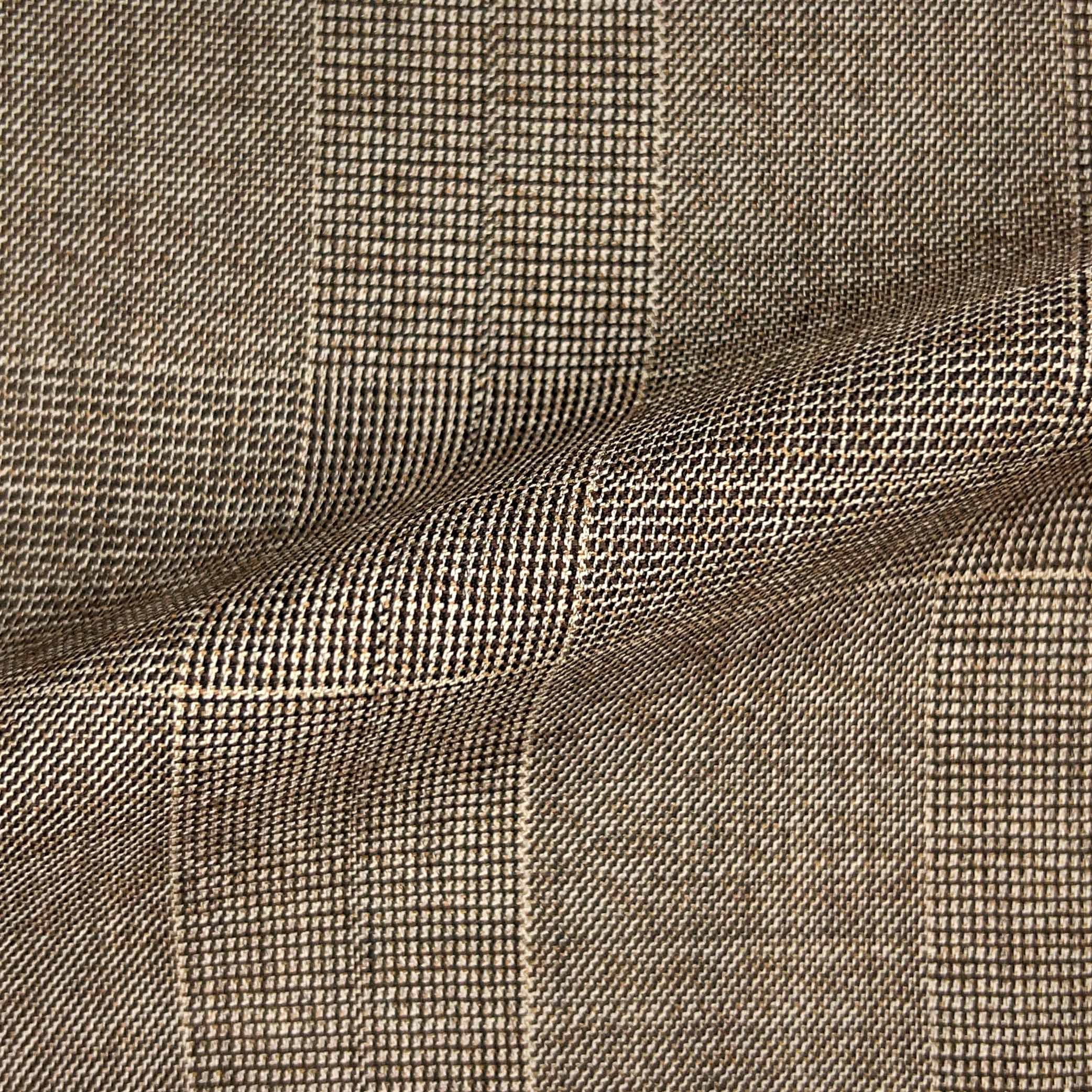 Westwood Hart Online Custom Hand Tailor Suits Sportcoats Trousers Waistcoats Overcoats Oat Brown Self Plaid