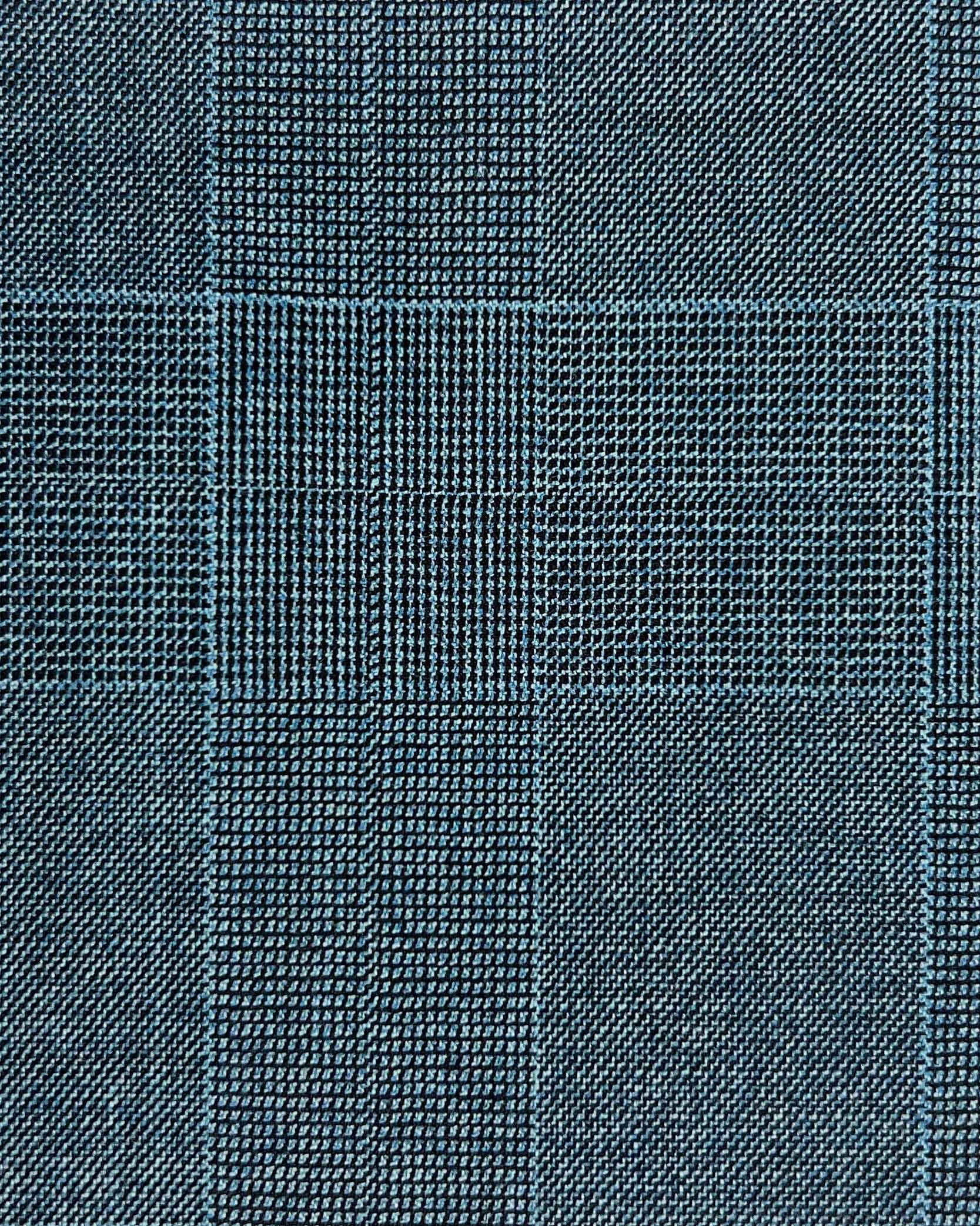 Westwood Hart Online Custom Hand Tailor Suits Sportcoats Trousers Waistcoats Overcoats Teal Blue Self Plaid