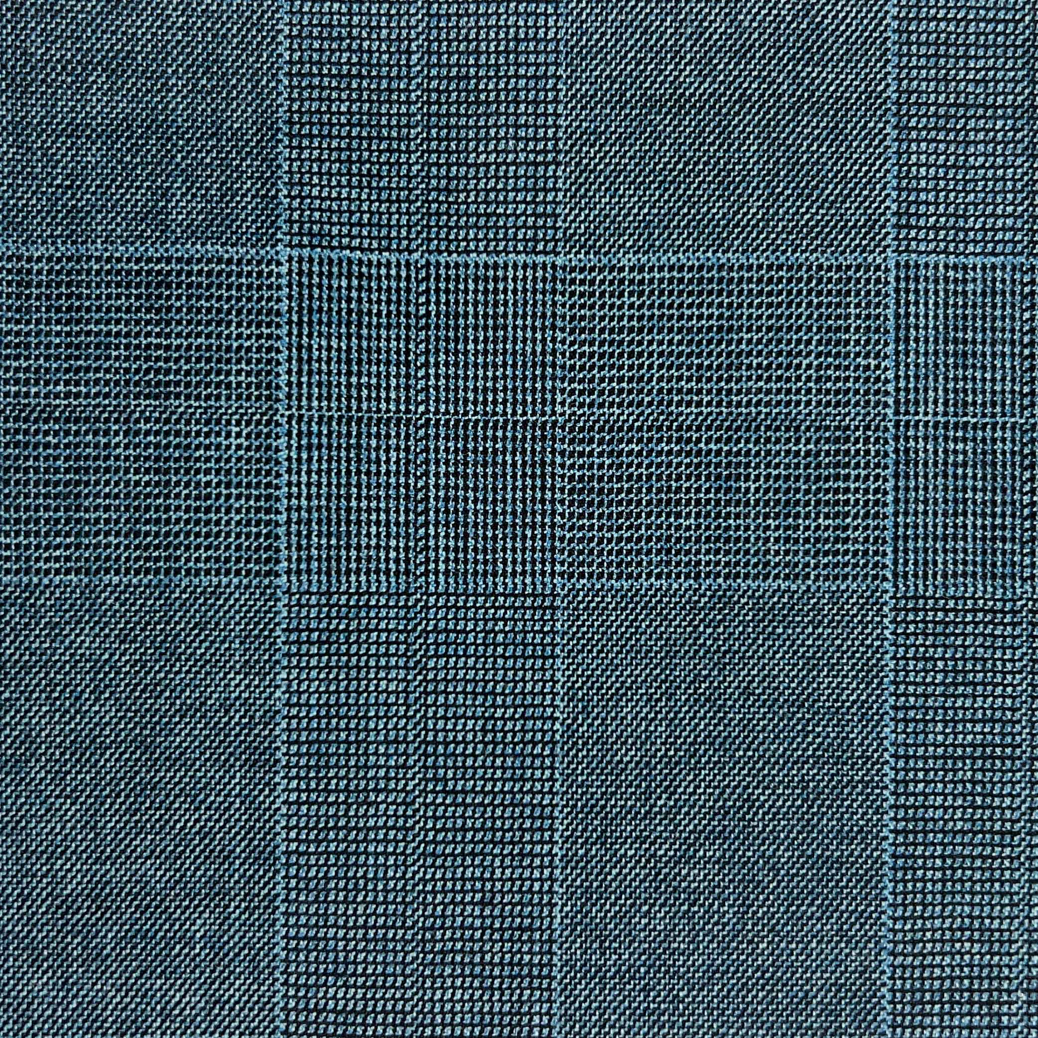 Westwood Hart Online Custom Hand Tailor Suits Sportcoats Trousers Waistcoats Overcoats Teal Blue Self Plaid